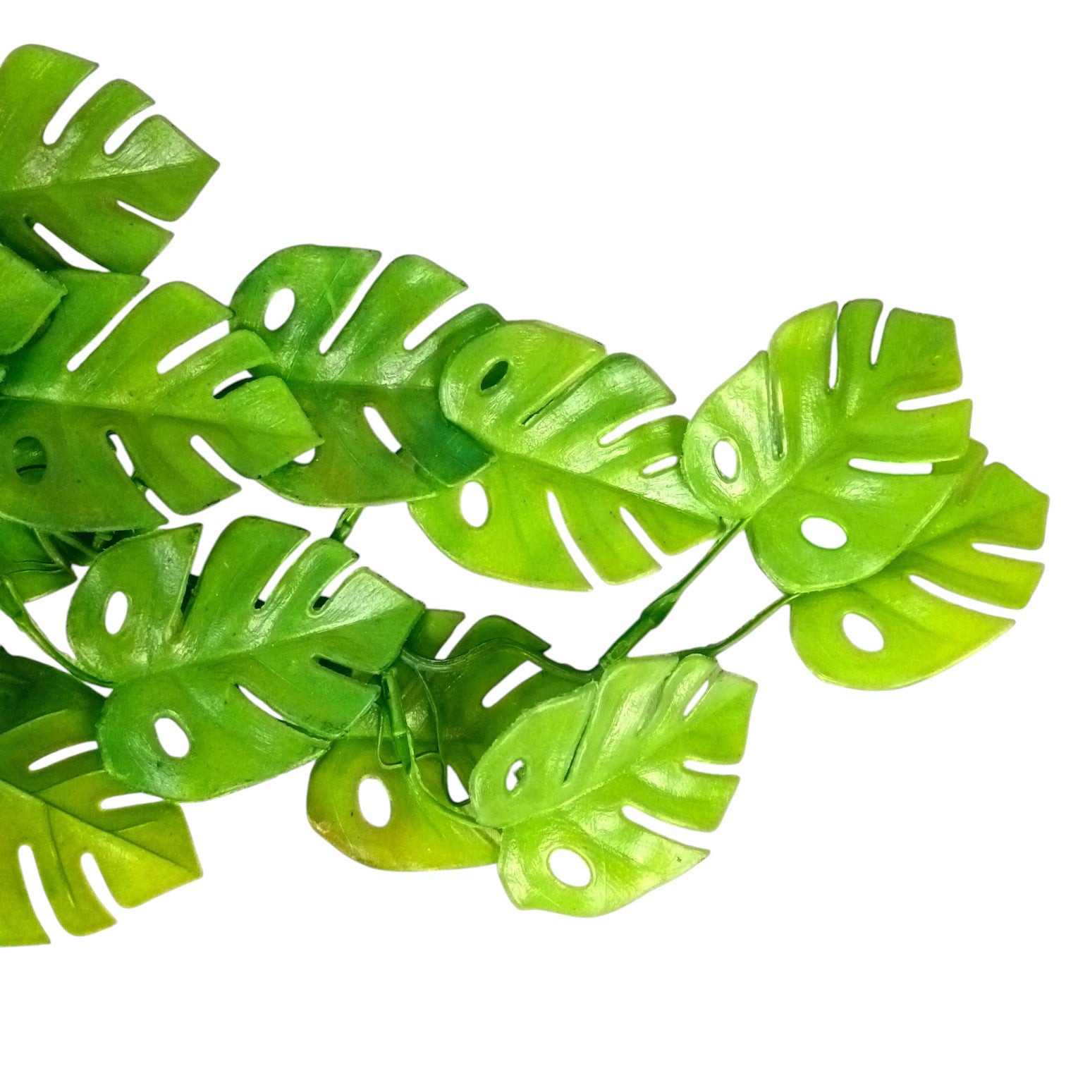 Artificial Hanging Leaf Bunch | Faux Leaf Garland Plant Bush for Creeper Decoration | Decorative Hanging Vine for Door, Balcony, Temple & Diwali Decor - 35 Inch - Apkamart #Style_Design 2