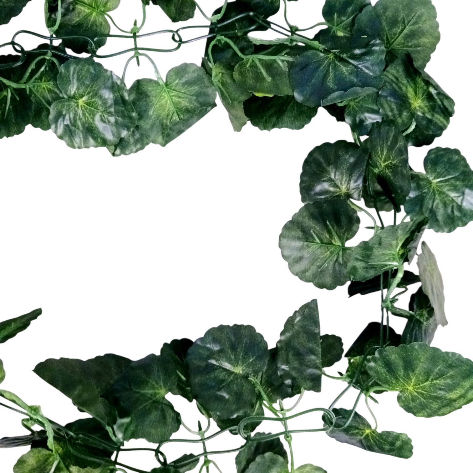 Artificial Leaf Hanging Vine | Faux Leaf Garland & Creeper Decoration for Door Bandhanwar, Balcony, Temple & Party | Green Plant Bush Vine for Indoor Outdoor Home Garden Diwali Decor - 87 Inch - Apkamart #Style_Design 1