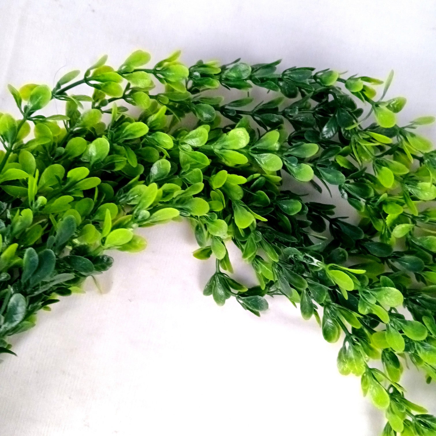 Artificial Hanging Vine | Green & Yellow Faux Leaf Garland Green Plant Bush for Creeper Decoration | Decorative Vine for Door, Temple, Diwali Decor & Home Decoration - 33 Inch - Apkamart #Style_Design 1