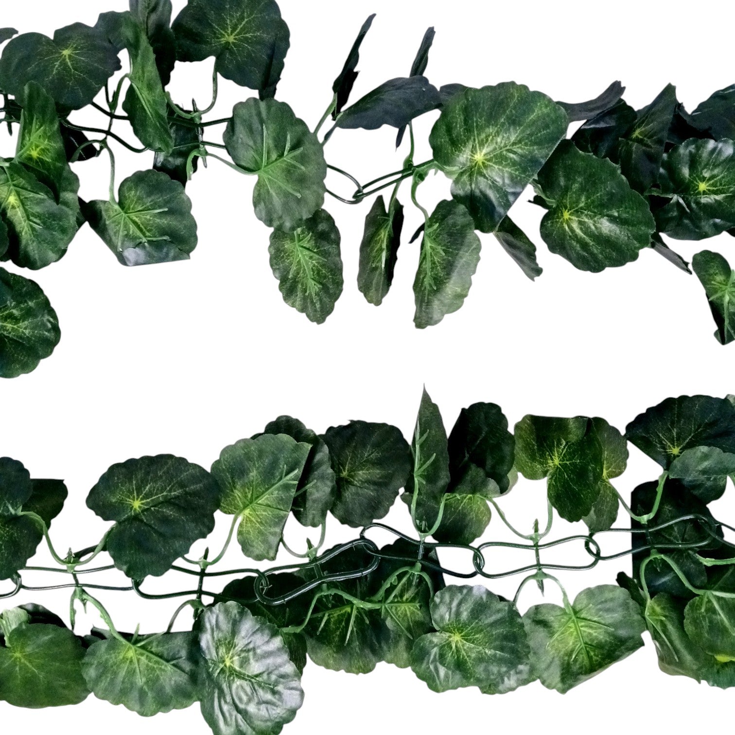 Artificial Leaf Hanging Vine | Faux Leaf Garland & Creeper Decoration for Door Bandhanwar, Balcony, Temple & Party | Green Plant Bush Vine for Indoor Outdoor Home Garden Diwali Decor - 87 Inch - Apkamart #Style_Design 1