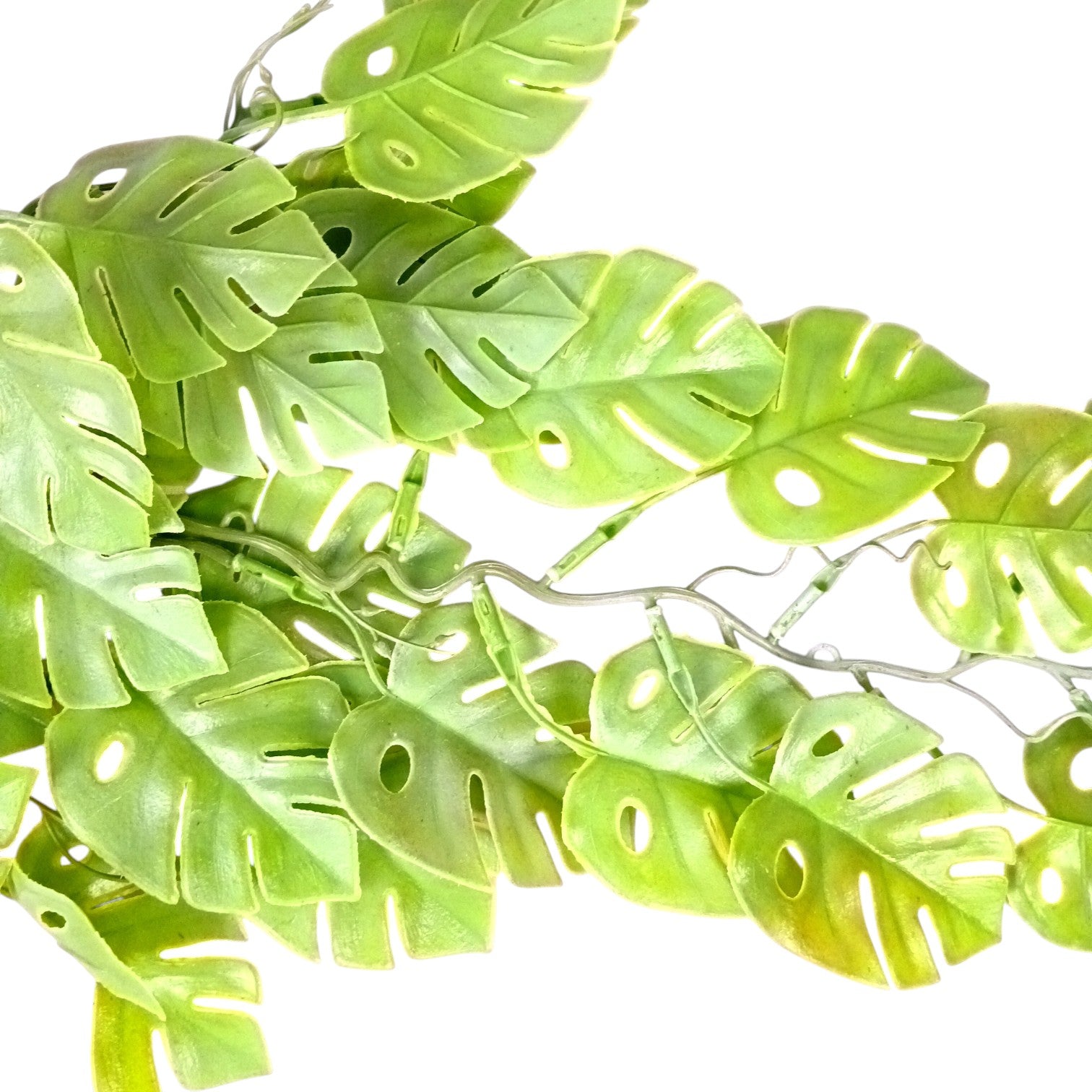 Artificial Hanging Leaf Bunch | Faux Leaf Garland Plant Bush for Creeper Decoration | Decorative Hanging Vine for Door, Balcony, Temple & Diwali Decor - 35 Inch - Apkamart #Style_Design 3