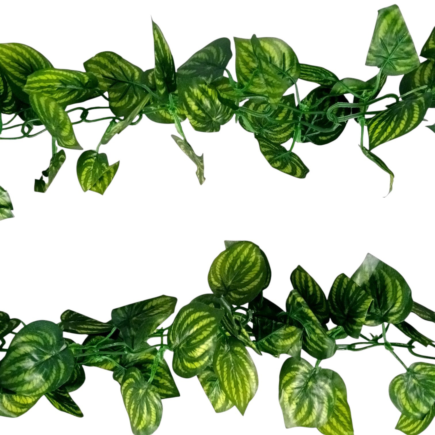Artificial Leaf Hanging Vine | Faux Leaf Garland & Creeper Decoration for Door Bandhanwar, Balcony, Temple & Party | Green Plant Bush Vine for Indoor Outdoor Home Garden Diwali Decor - 87 Inch - Apkamart #Style_Design 2