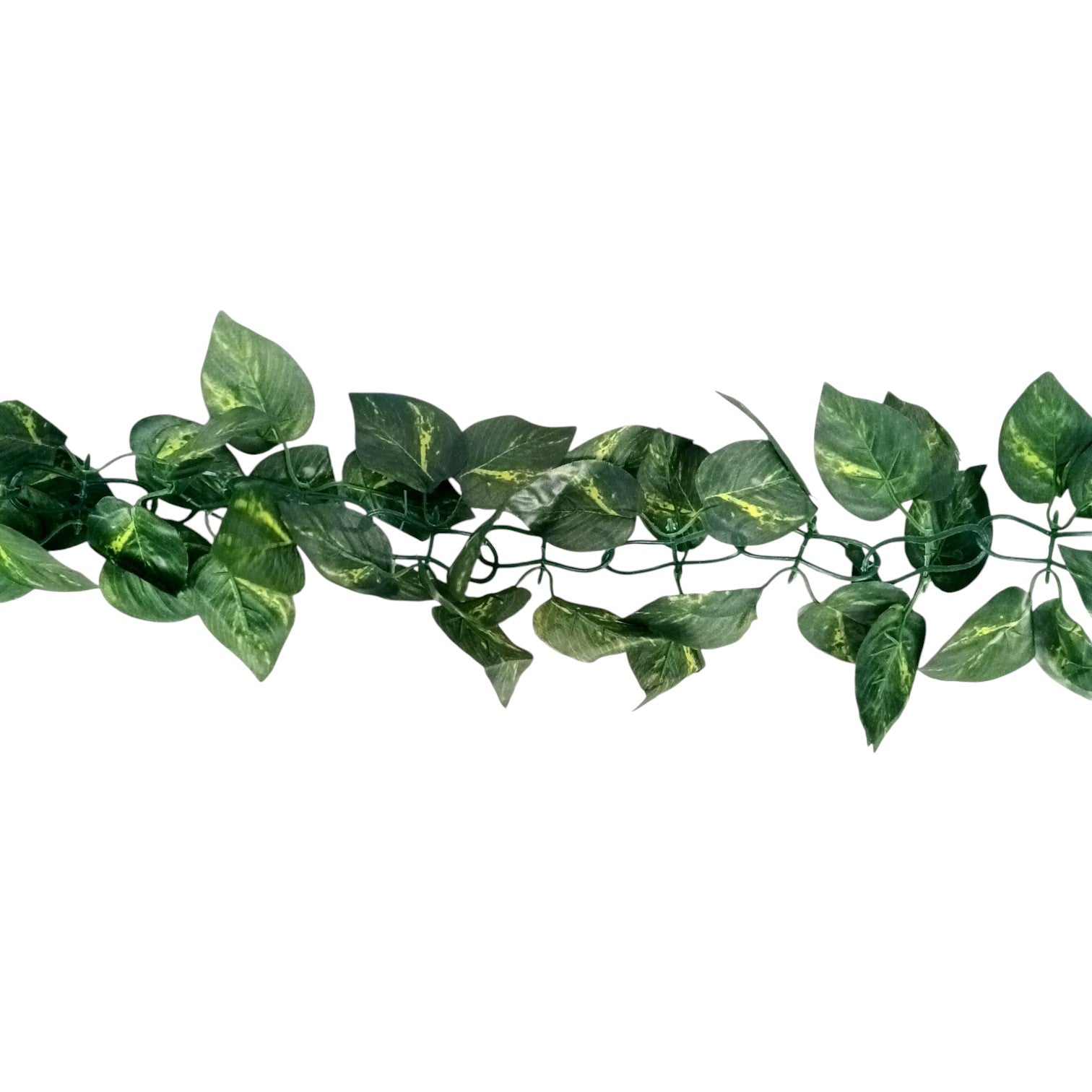 Artificial Leaf Hanging Bail | Decorative Hanging Plant for Home, Balcony, Temple, Door Bandhanwar & Party Decor | Reusable Faux Leaf Garland for Indoor Outdoor Decoration - 87 Inch - Apkamart #Style_Design 1