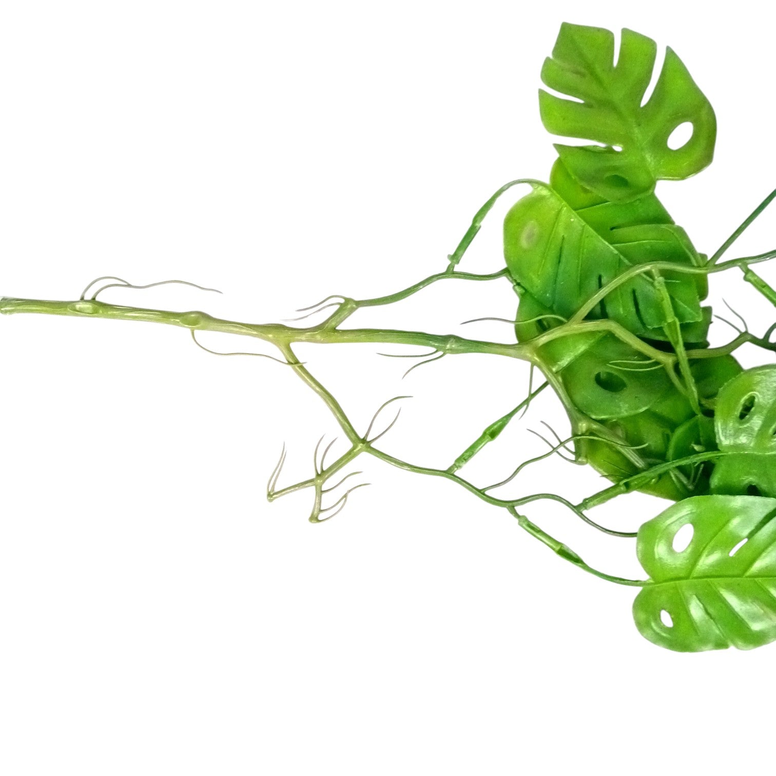 Artificial Hanging Leaf Bunch | Faux Leaf Garland Plant Bush for Creeper Decoration | Decorative Hanging Vine for Door, Balcony, Temple & Diwali Decor - 35 Inch - Apkamart #Style_Design 2