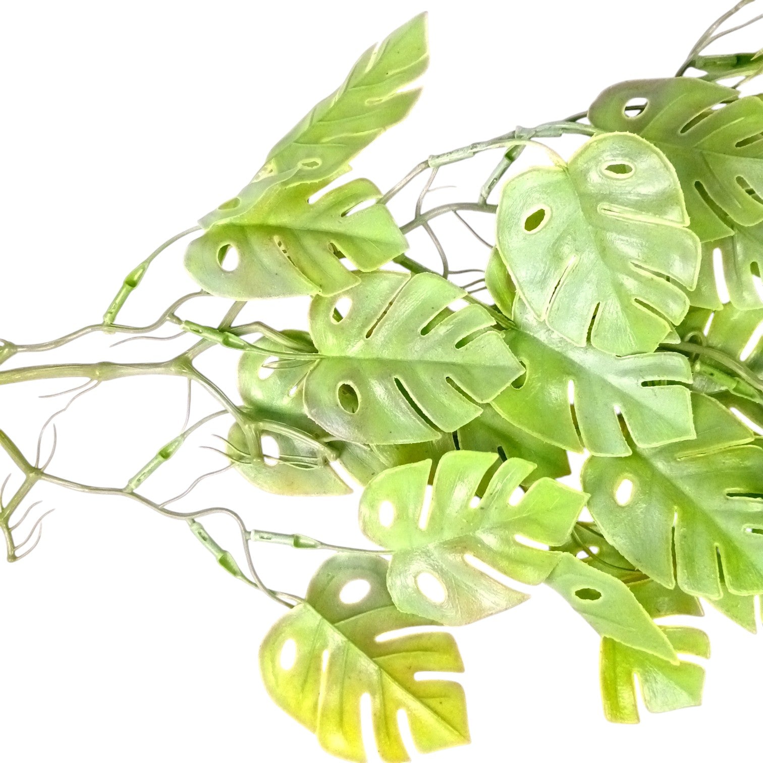 Artificial Hanging Leaf Bunch | Faux Leaf Garland Plant Bush for Creeper Decoration | Decorative Hanging Vine for Door, Balcony, Temple & Diwali Decor - 35 Inch - Apkamart #Style_Design 3
