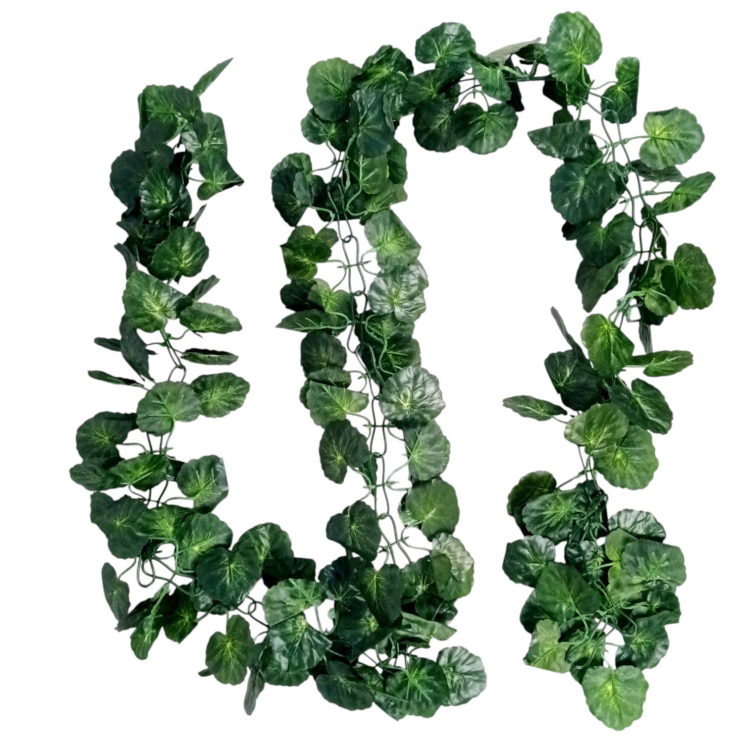 Artificial Leaf Hanging Vine | Faux Leaf Garland & Creeper Decoration for Door Bandhanwar, Balcony, Temple & Party | Green Plant Bush Vine for Indoor Outdoor Home Garden Diwali Decor - 87 Inch - Apkamart #Style_Design 1
