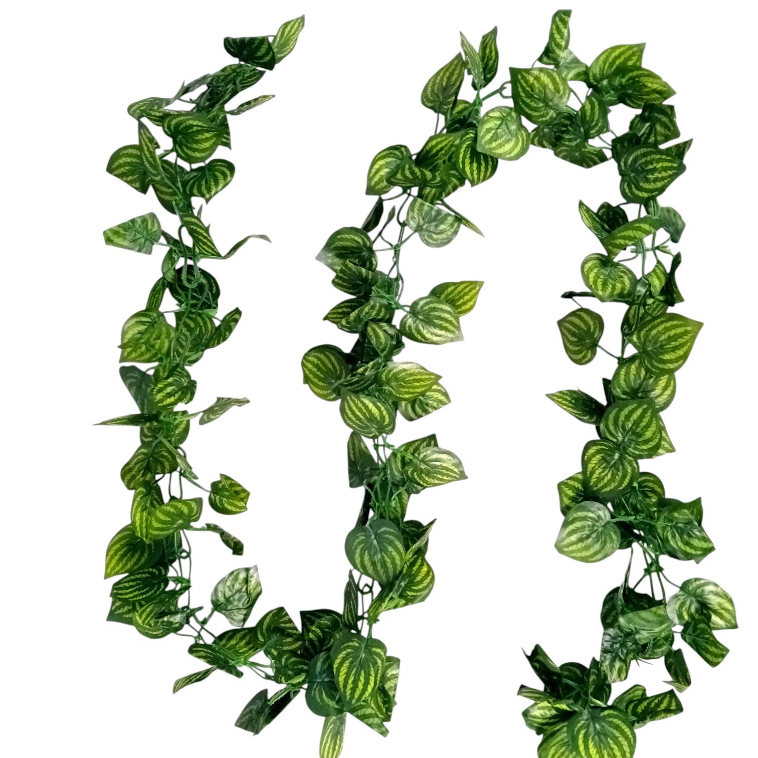 Artificial Leaf Hanging Vine | Faux Leaf Garland & Creeper Decoration for Door Bandhanwar, Balcony, Temple & Party | Green Plant Bush Vine for Indoor Outdoor Home Garden Diwali Decor - 87 Inch - Apkamart #Style_Design 2