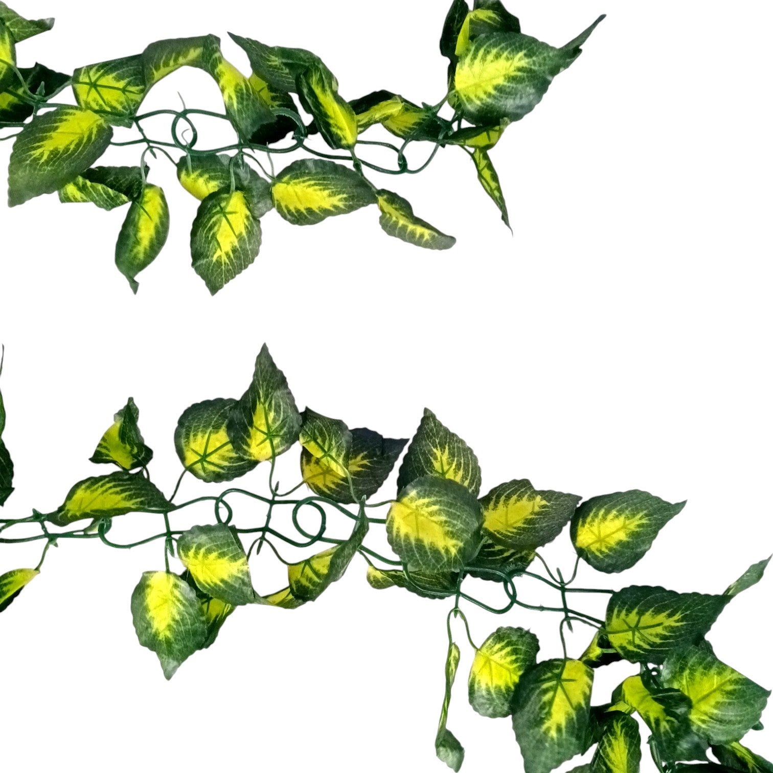 Artificial Leaf Hanging Bail | Decorative Hanging Plant for Home, Balcony, Temple, Door Bandhanwar & Party Decor | Reusable Faux Leaf Garland for Indoor Outdoor Decoration - 87 Inch - Apkamart #Style_Design 2