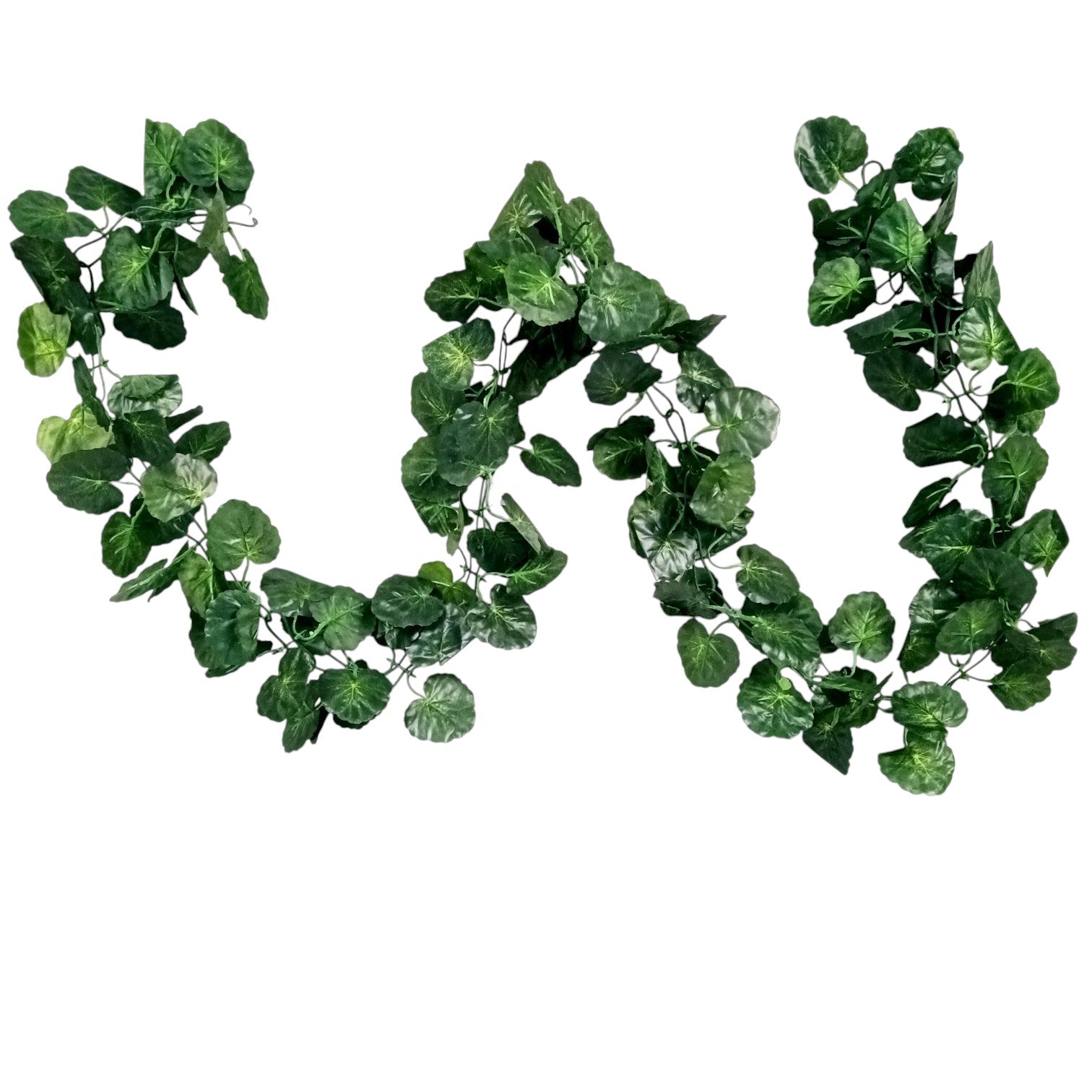 Artificial Leaf Hanging Vine | Faux Leaf Garland & Creeper Decoration for Door Bandhanwar, Balcony, Temple & Party | Green Plant Bush Vine for Indoor Outdoor Home Garden Diwali Decor - 87 Inch - Apkamart #Style_Design 1