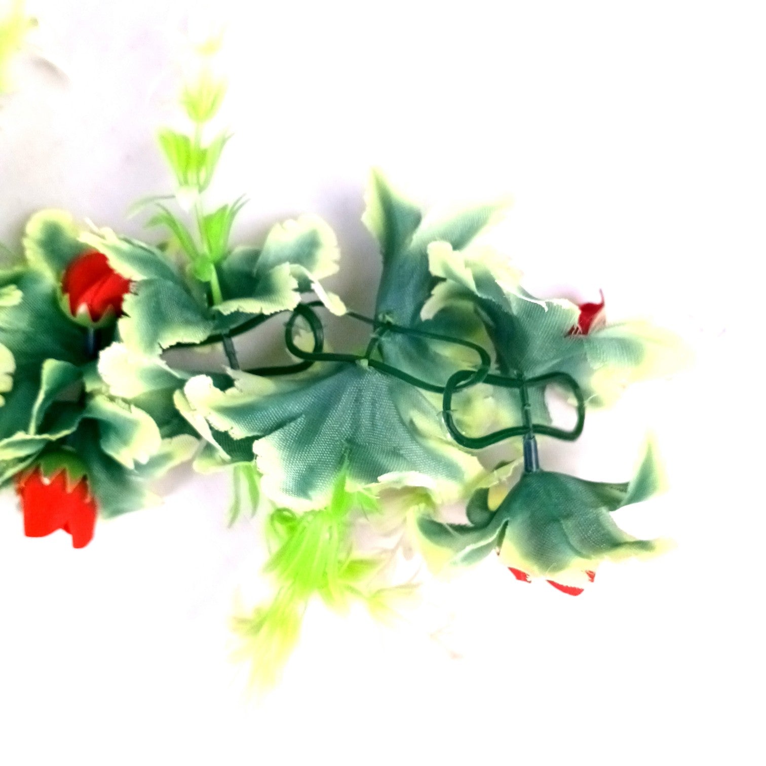 Artificial Hanging Vine | Faux Leaf Garland Green Plant Bush for Creeper Decoration | Decorative Vine for Door, Temple, Diwali Decor & Home Decoration - 69 Inch - Apkamart