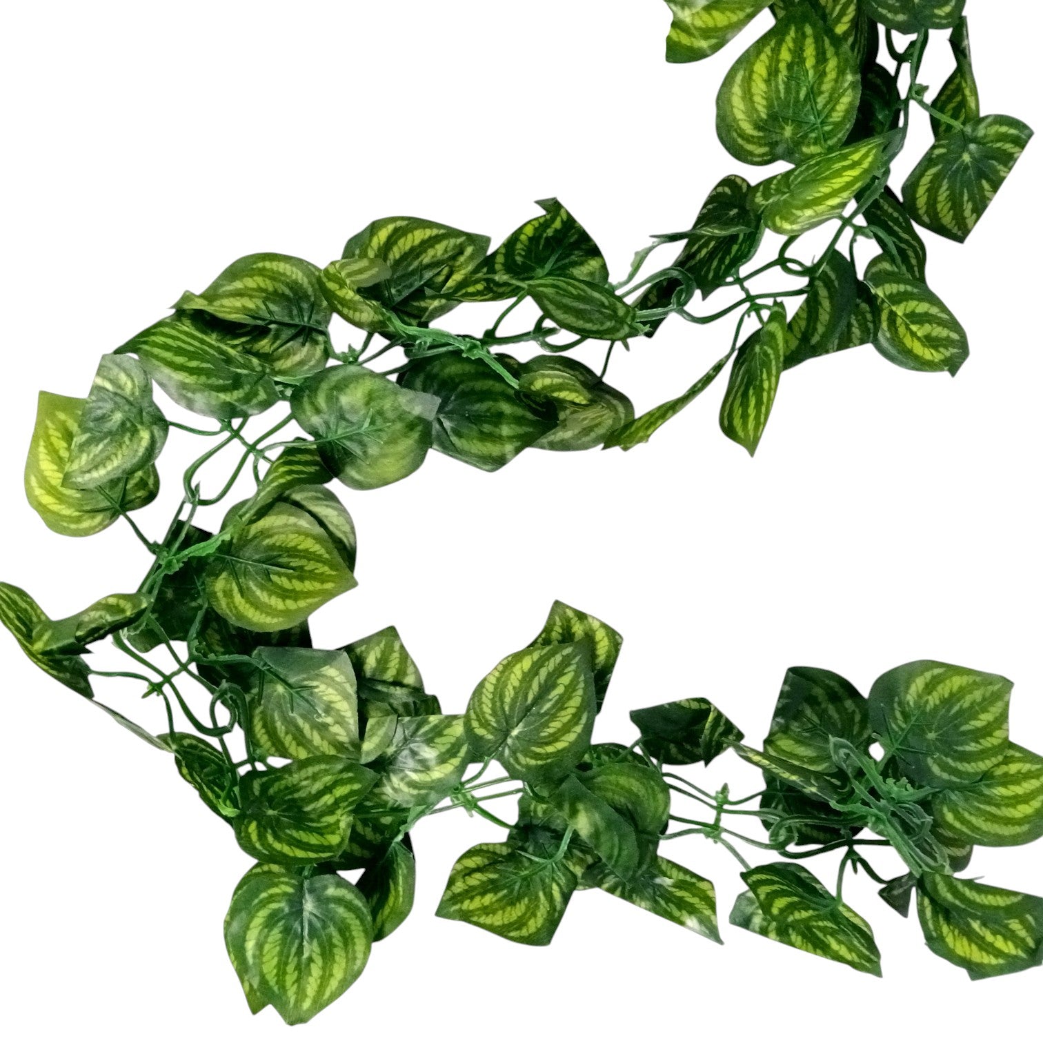 Artificial Leaf Hanging Vine | Faux Leaf Garland & Creeper Decoration for Door Bandhanwar, Balcony, Temple & Party | Green Plant Bush Vine for Indoor Outdoor Home Garden Diwali Decor - 87 Inch - Apkamart #Style_Design 2