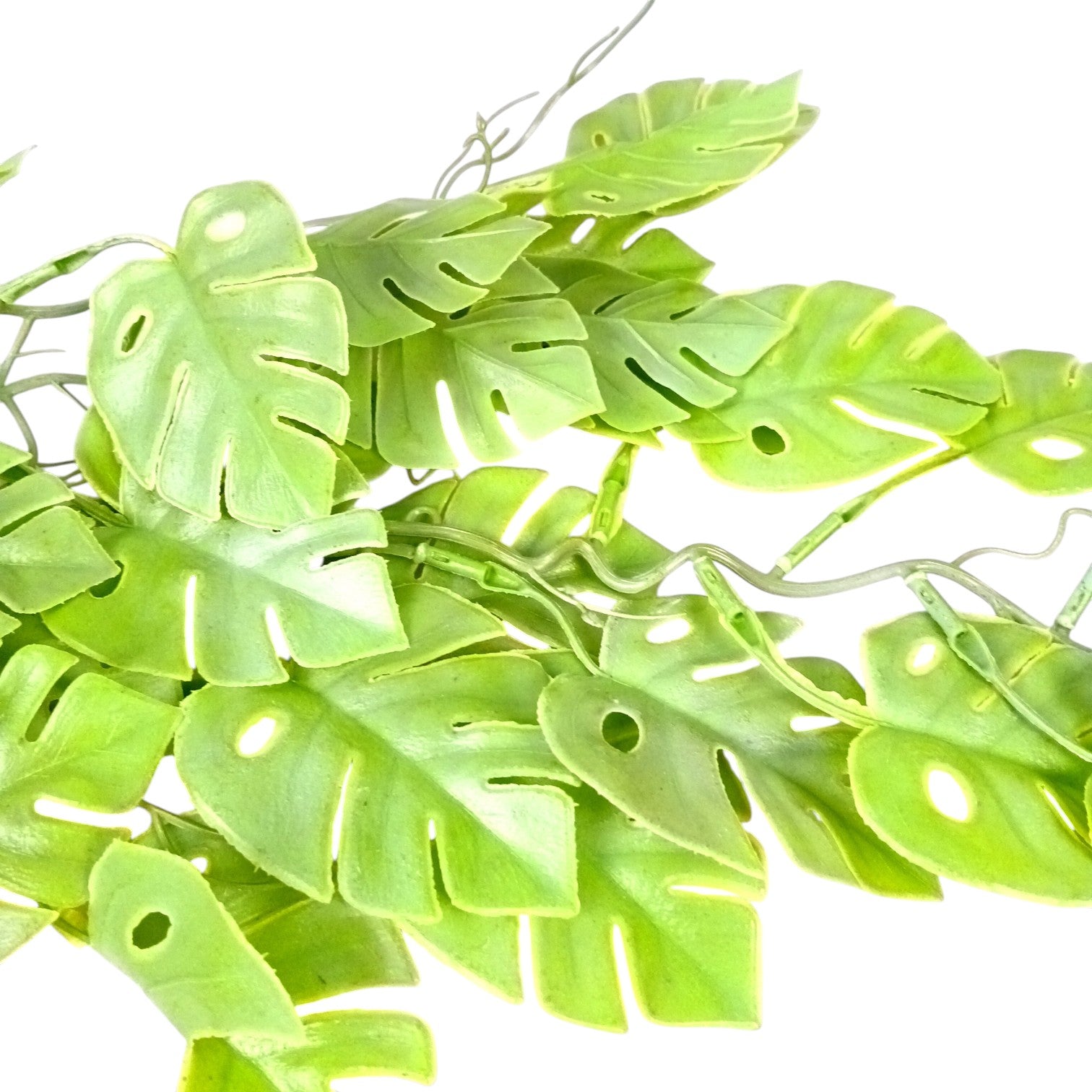 Artificial Hanging Leaf Bunch | Faux Leaf Garland Plant Bush for Creeper Decoration | Decorative Hanging Vine for Door, Balcony, Temple & Diwali Decor - 35 Inch - Apkamart #Style_Design 3