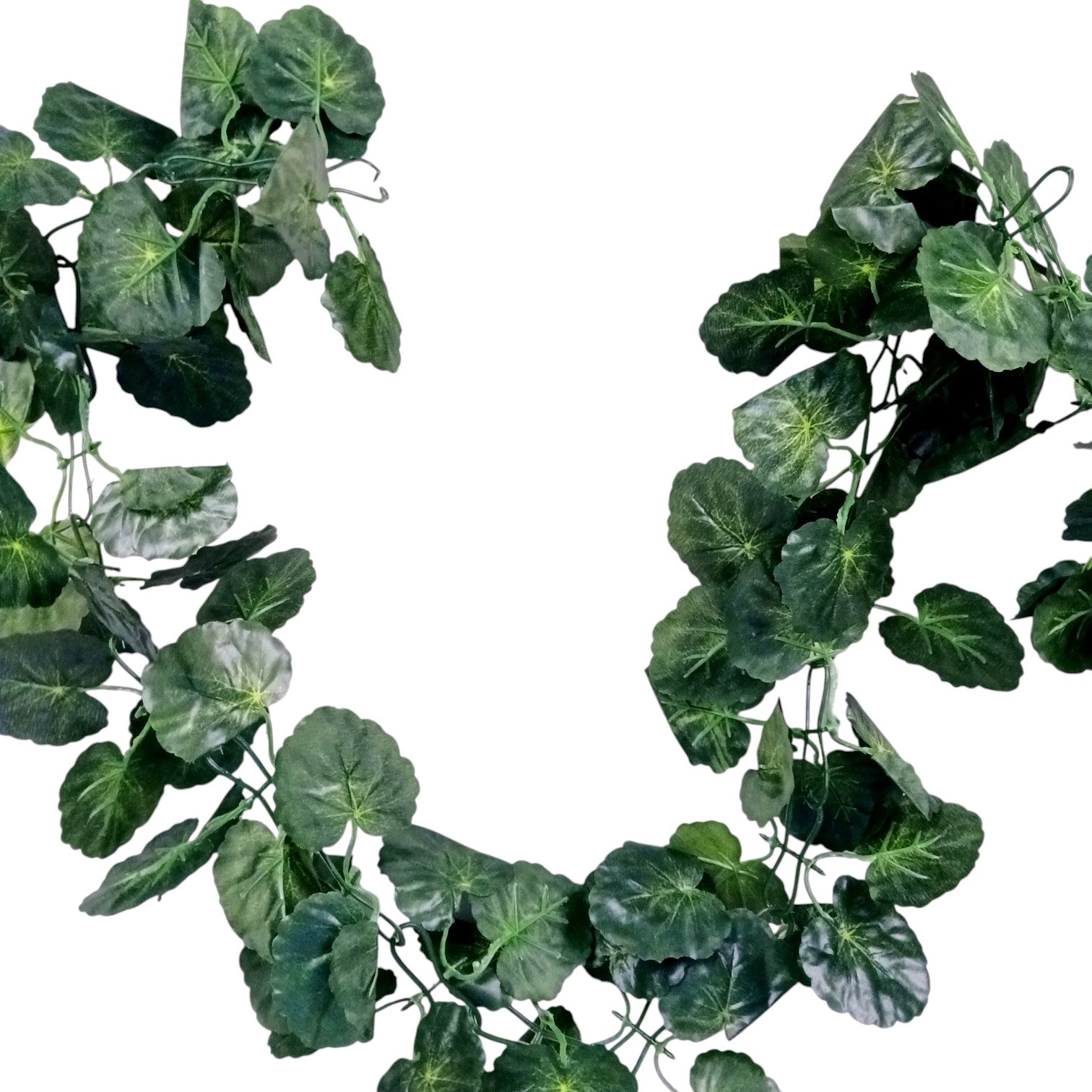 Artificial Leaf Hanging Vine | Faux Leaf Garland & Creeper Decoration for Door Bandhanwar, Balcony, Temple & Party | Green Plant Bush Vine for Indoor Outdoor Home Garden Diwali Decor - 87 Inch - Apkamart #Style_Design 1