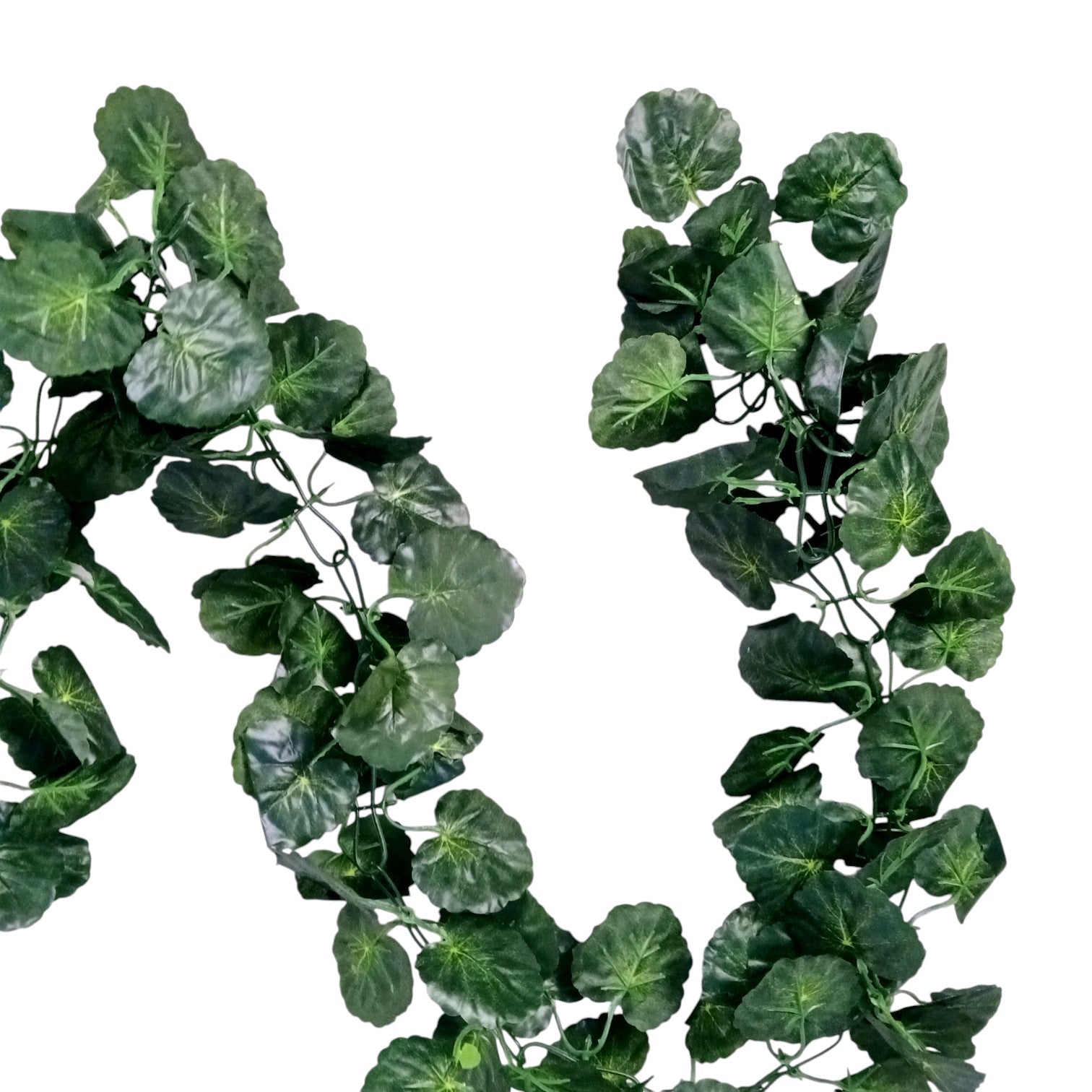 Artificial Leaf Hanging Vine | Faux Leaf Garland & Creeper Decoration for Door Bandhanwar, Balcony, Temple & Party | Green Plant Bush Vine for Indoor Outdoor Home Garden Diwali Decor - 87 Inch - Apkamart #Style_Design 1