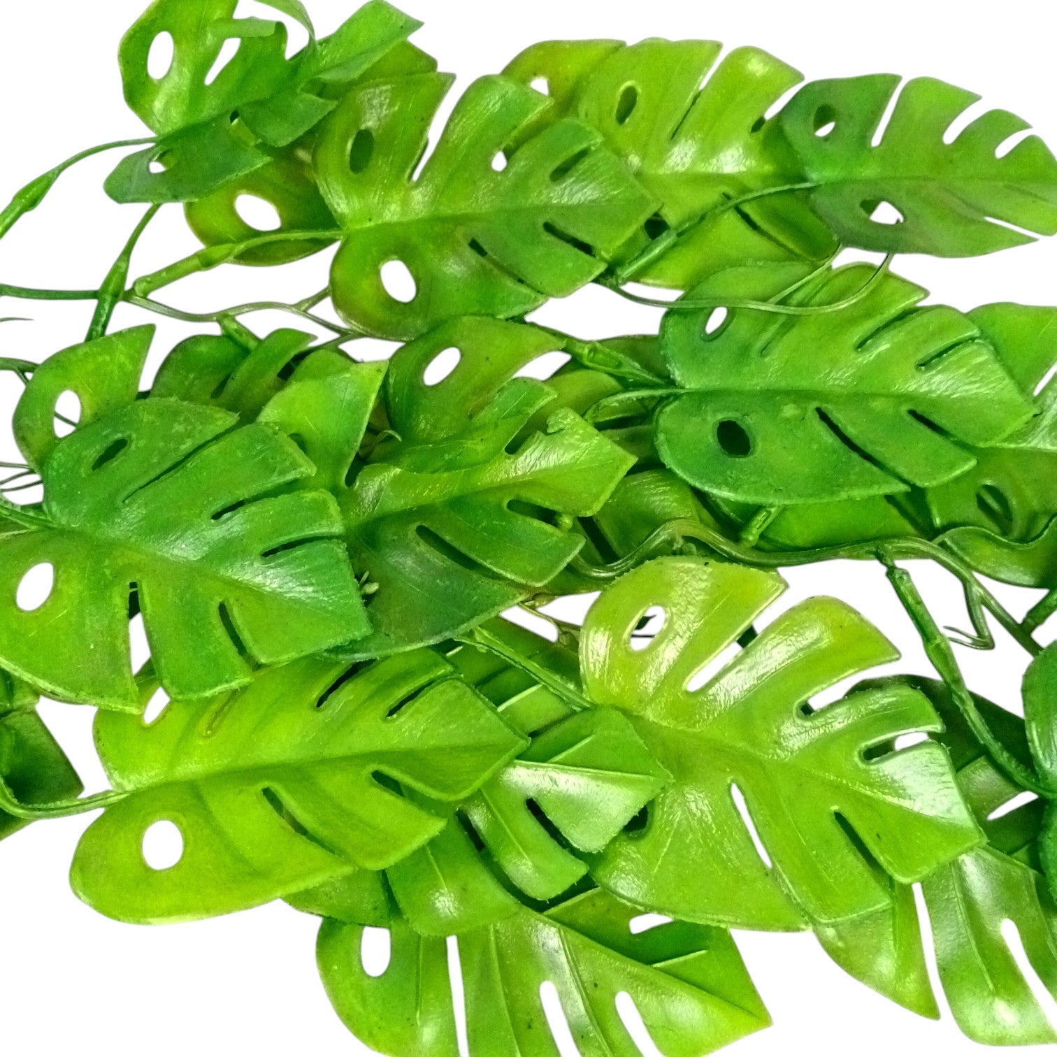 Artificial Hanging Leaf Bunch | Faux Leaf Garland Plant Bush for Creeper Decoration | Decorative Hanging Vine for Door, Balcony, Temple & Diwali Decor - 35 Inch - Apkamart #Style_Design 2