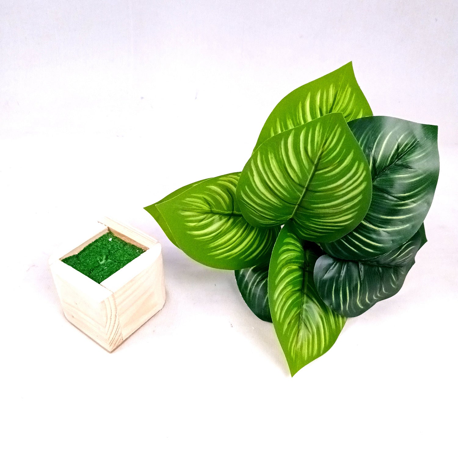 Artificial Plant with Pot | Fake Faux Indoor Potted Money Plant - for Home Décor, Living Room, Office Decoration -10 Inch - Apkamart #Style_Design 2