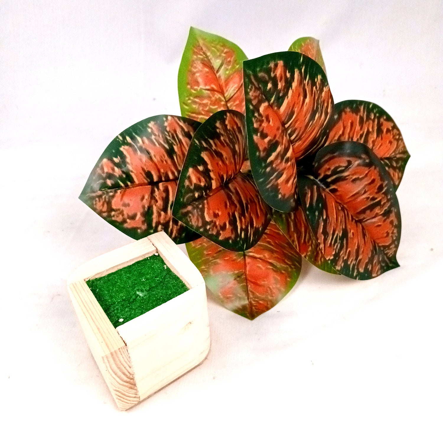 Artificial Plant with Pot | Fake Faux Indoor Potted Money Plant - for Home Décor, Living Room, Office Decoration -10 Inch - Apkamart #Style_Design 1