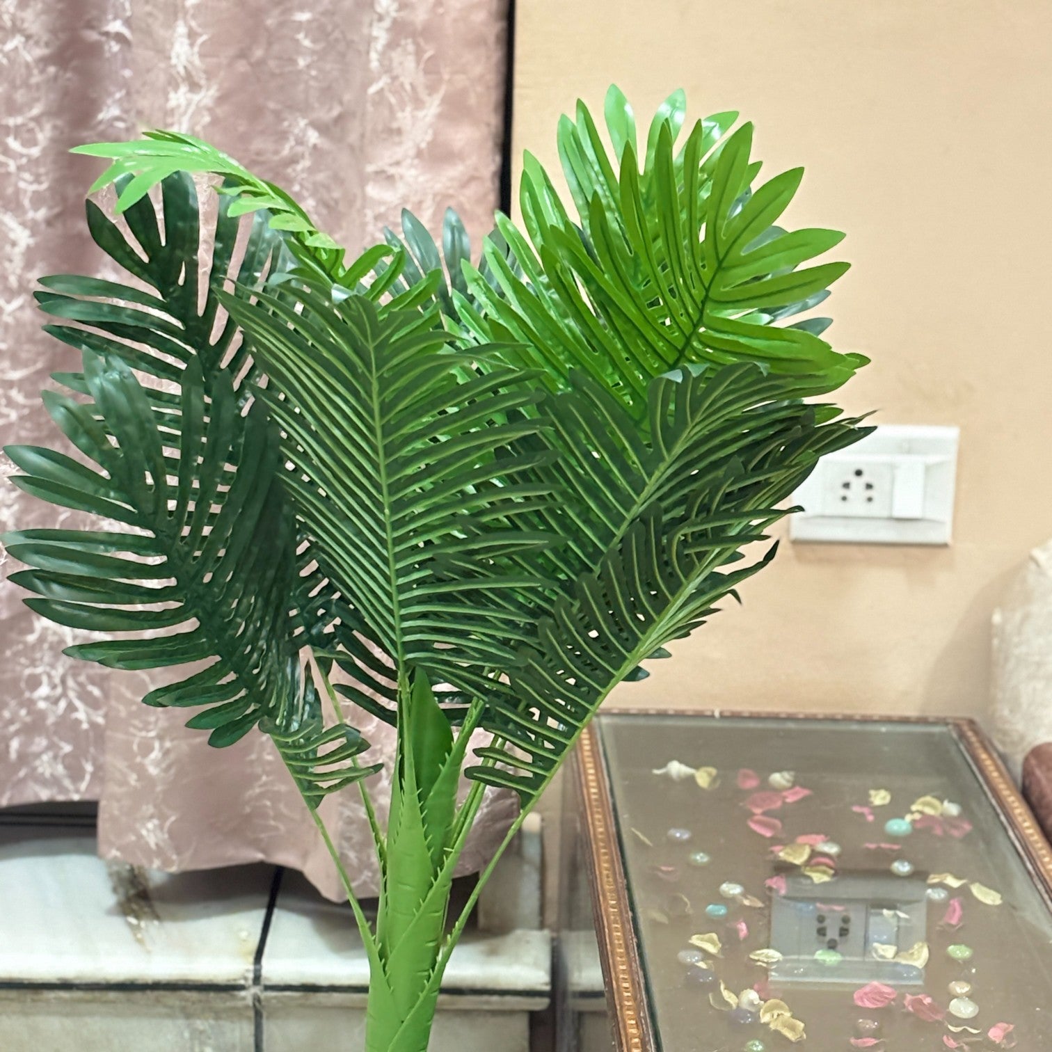 Artificial Leaves Tree for Home Decor | Faux Plant| Decorative Artificial Leaf Vine Tree for Living Room, Balcony, Office, Diwali & Festive Decoration - 40 Inch