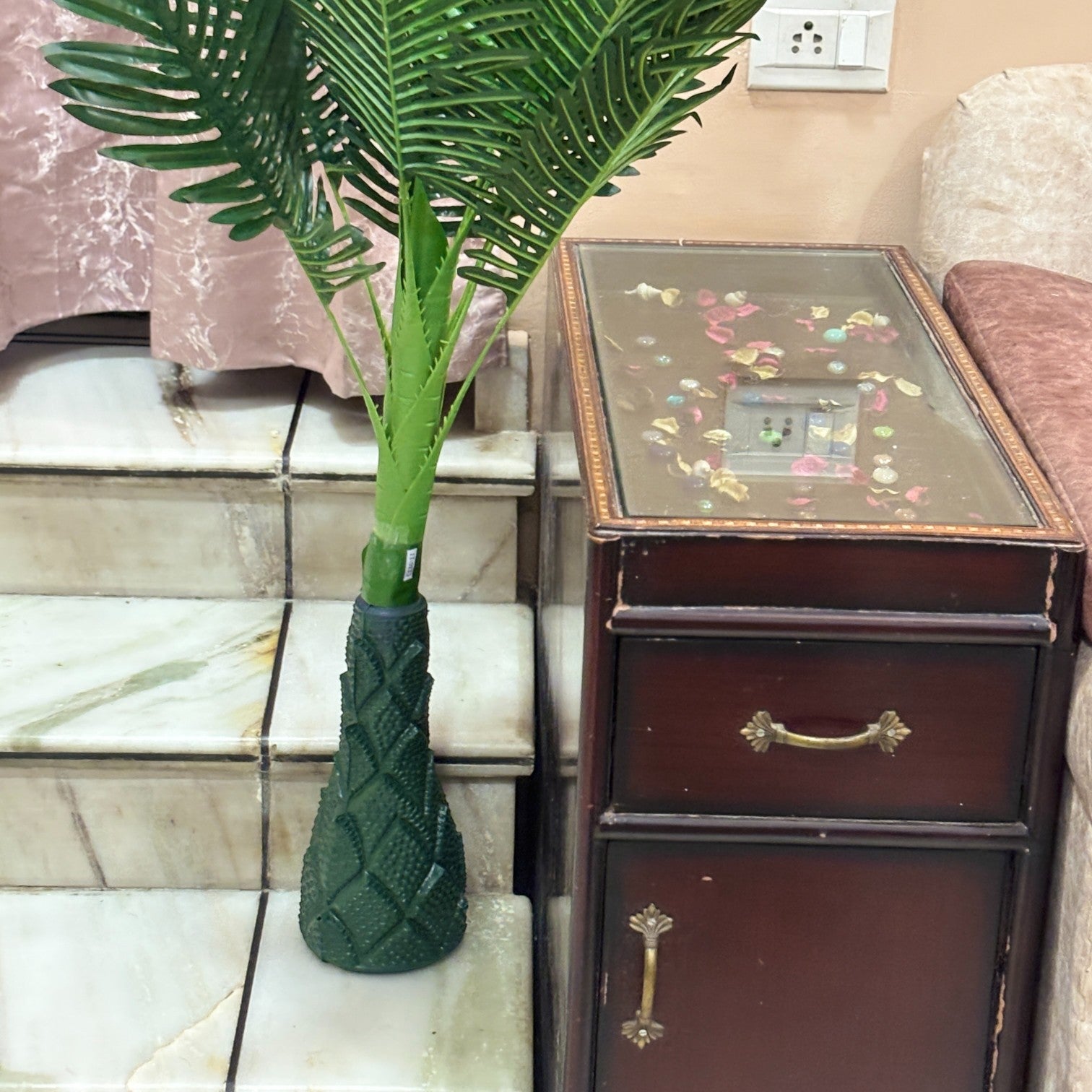 Artificial Leaves Tree for Home Decor | Faux Plant| Decorative Artificial Leaf Vine Tree for Living Room, Balcony, Office, Diwali & Festive Decoration - 40 Inch