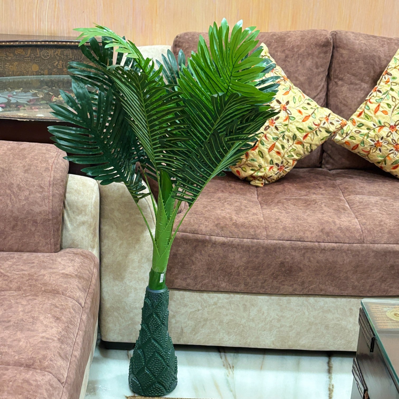 Artificial Leaves Tree for Home Decor | Faux Plant| Decorative Artificial Leaf Vine Tree for Living Room, Balcony, Office, Diwali & Festive Decoration - 40 Inch