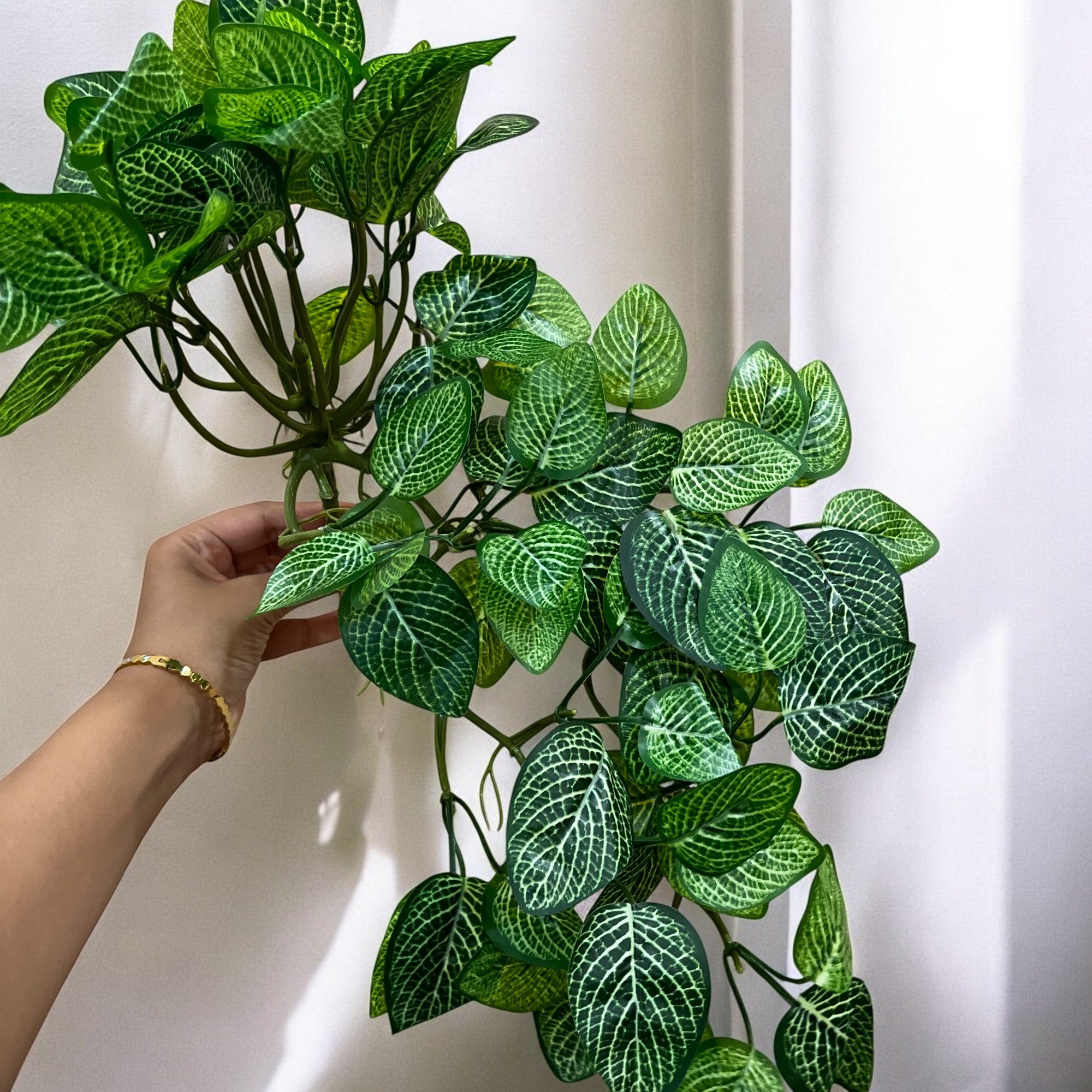 Artificial Plant With Pot |Bonsai Money Plant - for Home Decor, Living Room, Side Table - 12 Inch - Apkamart #Style_Design 1