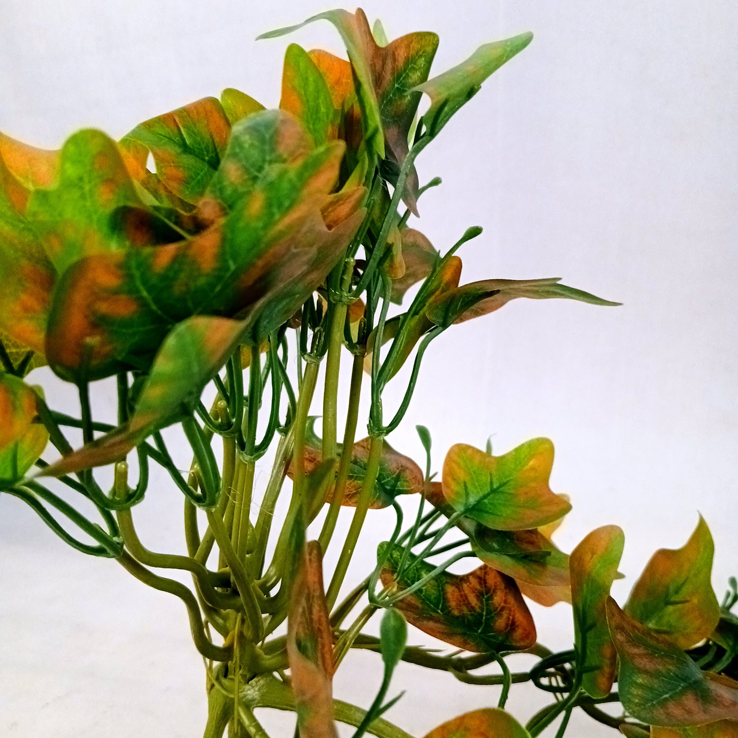 Artificial Plant With Pot |Bonsai Money Plant - for Home Decor, Living Room, Side Table - 12 Inch - Apkamart #Style_Design 2