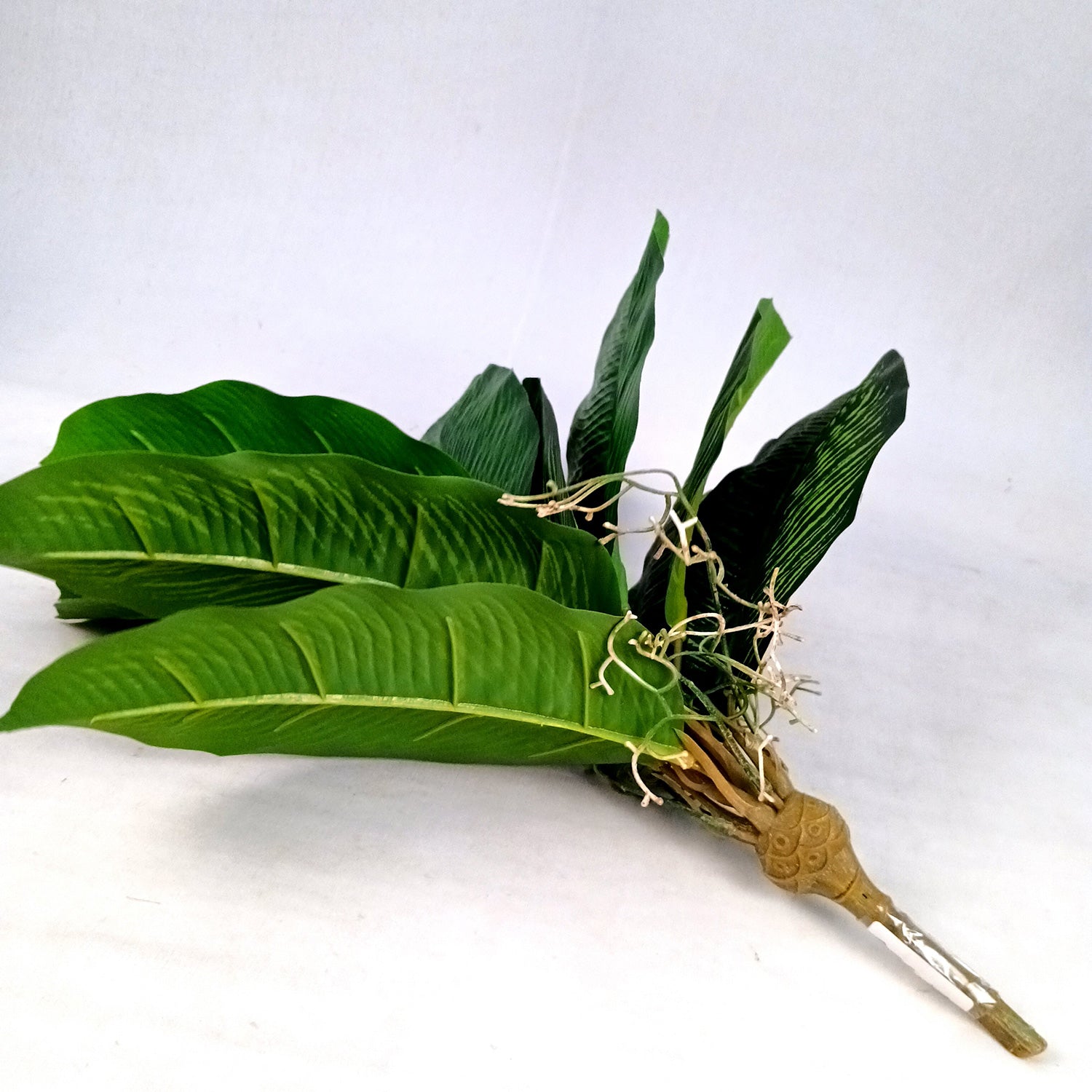 Artificial Plant With Pot | Artificial Money Bonsai Plant - For Vase, Pot, Home, Bedroom, Balcony, Office Corner, Living Room - 17 Inch - Apkamart