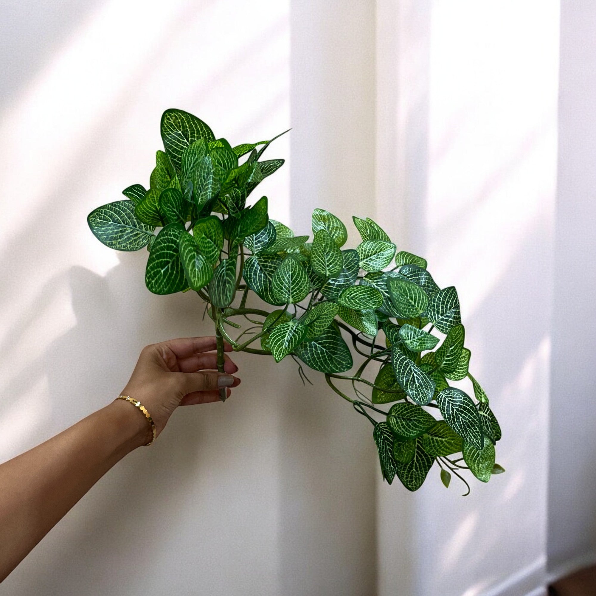 Artificial Plant With Pot |Bonsai Money Plant - for Home Decor, Living Room, Side Table - 12 Inch - Apkamart #Style_Design 1