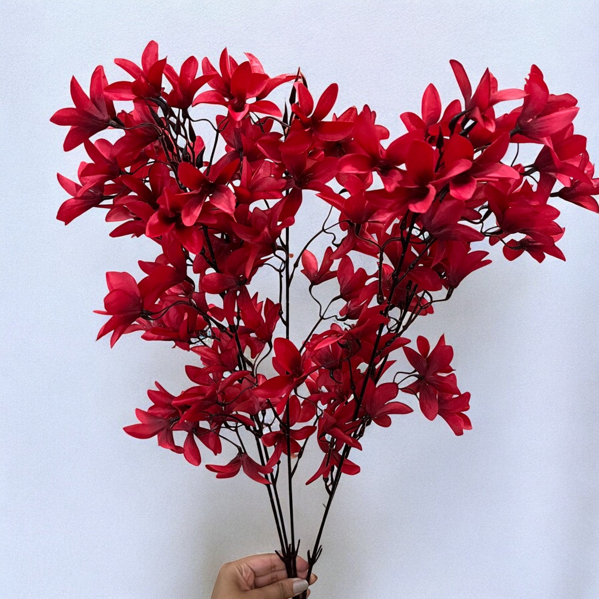 Artificial Flowers | Faux Flowers Bunch - for Home Decor, Living Room, Side Table, Centerpiece - 29 Inch - Apkamart #Colour_Pink