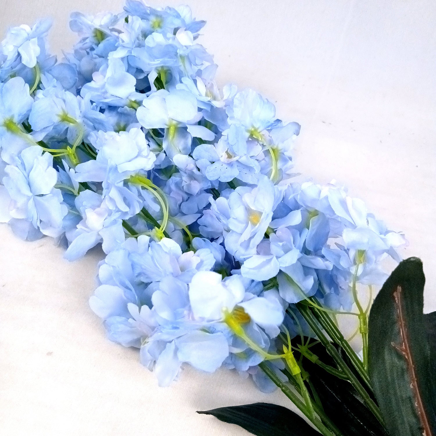 Artificial Flower Orchids Bouquets | Faux Flowers Bunch - for Table Vase, Pot, Home Decor, Living Room, Side Table Centerpiece - 26 Inch - Apkamart #Colour_Blue