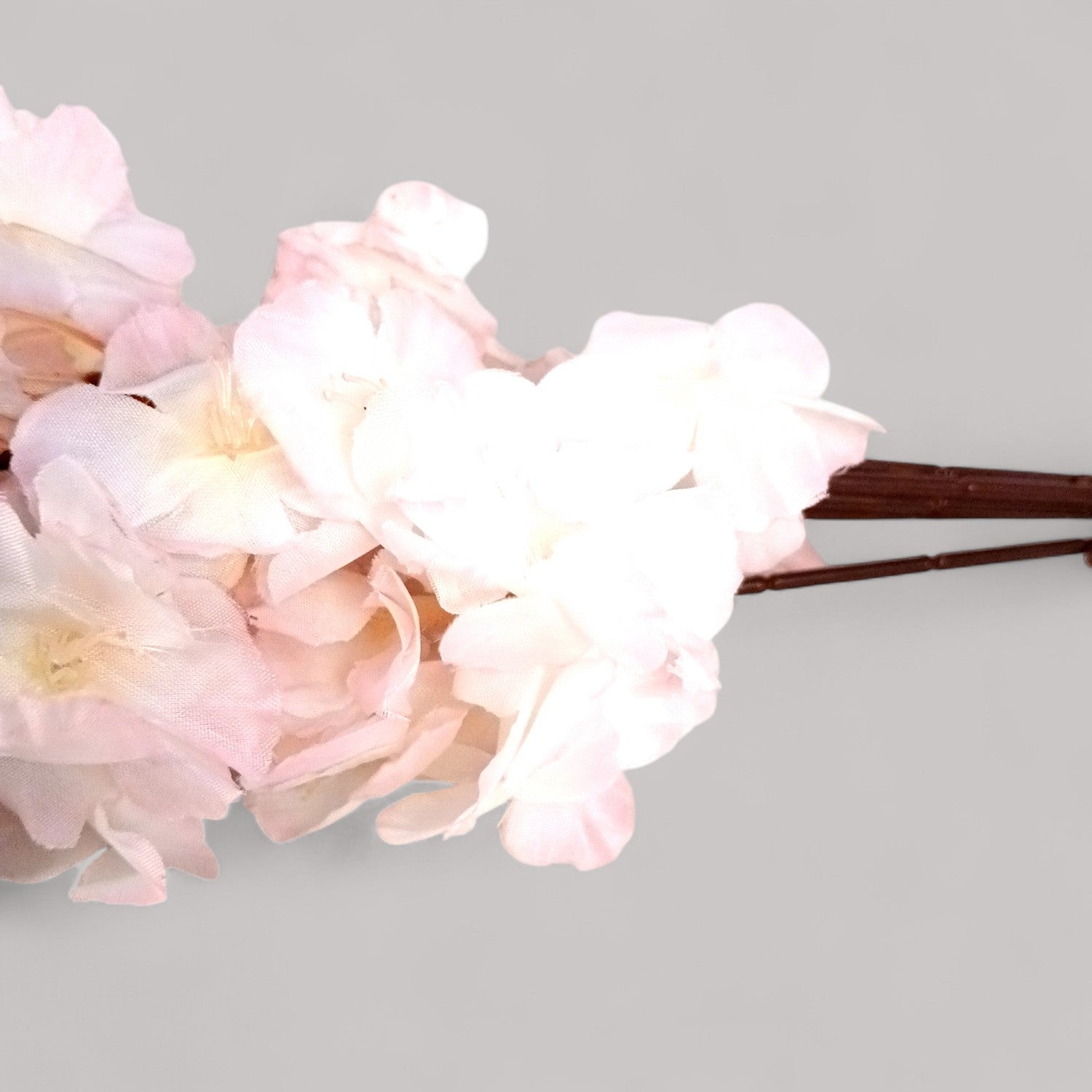 Artificial Flower Cherry Blossom Bouquets | Faux Flowers Bunch - for Table Vase, Pot, Home Decor, Living Room, Side Table Centerpiece - 21 Inch - Apkamart #Style_Design 1