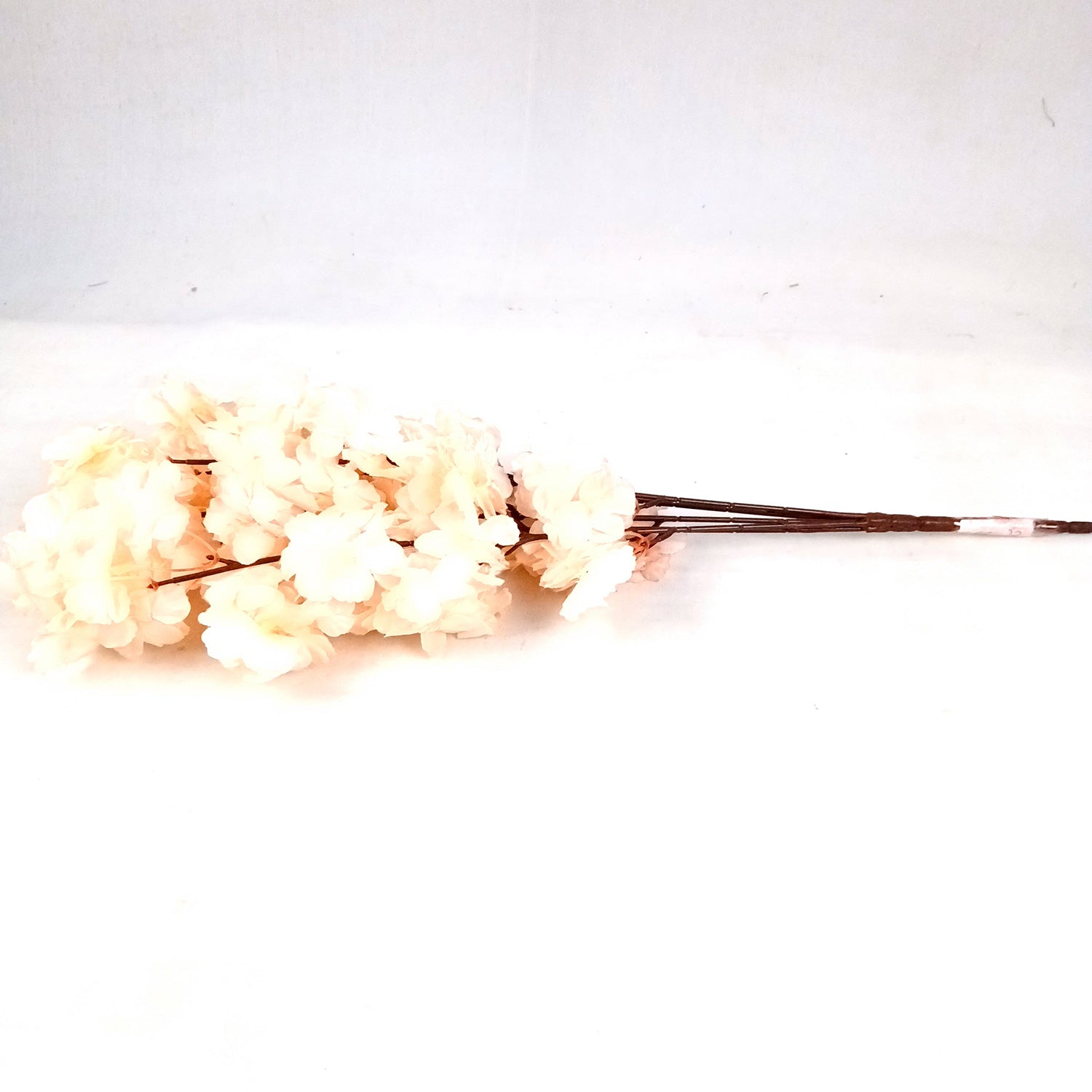 Artificial Flower Bouquets - Cherry Blossom | Faux Flowers Sticks / Bunch - for Table Vase, Home Decor, Living Room, Side Table Centerpiece - 21 Inch - Apkamart #Style_Design 2