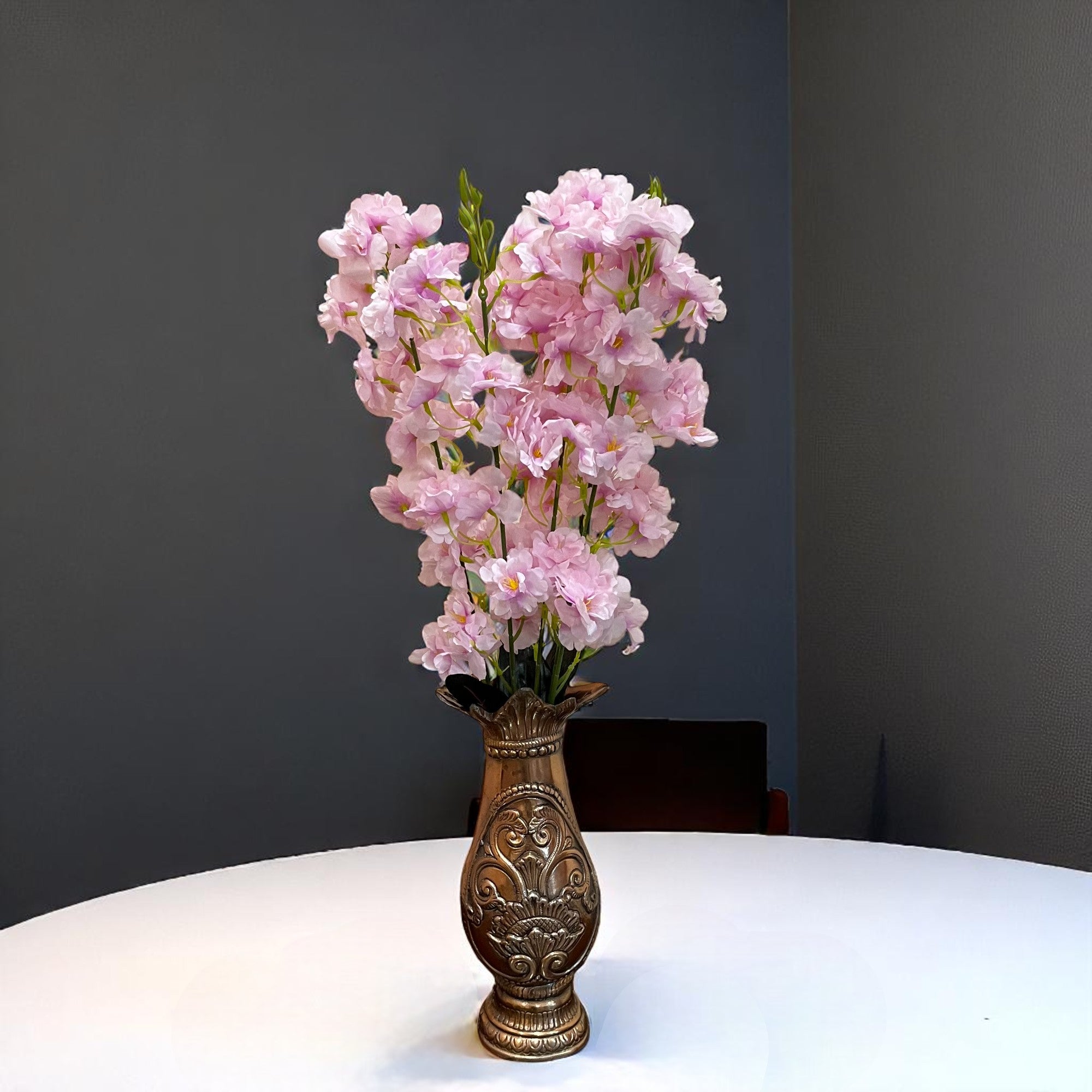 Artificial Flower Orchids Bouquets | Faux Flowers Bunch - for Table Vase, Home Decor, Living Room, Side Table Centerpiece - 26 Inch - Apkamart #Style_Design 1