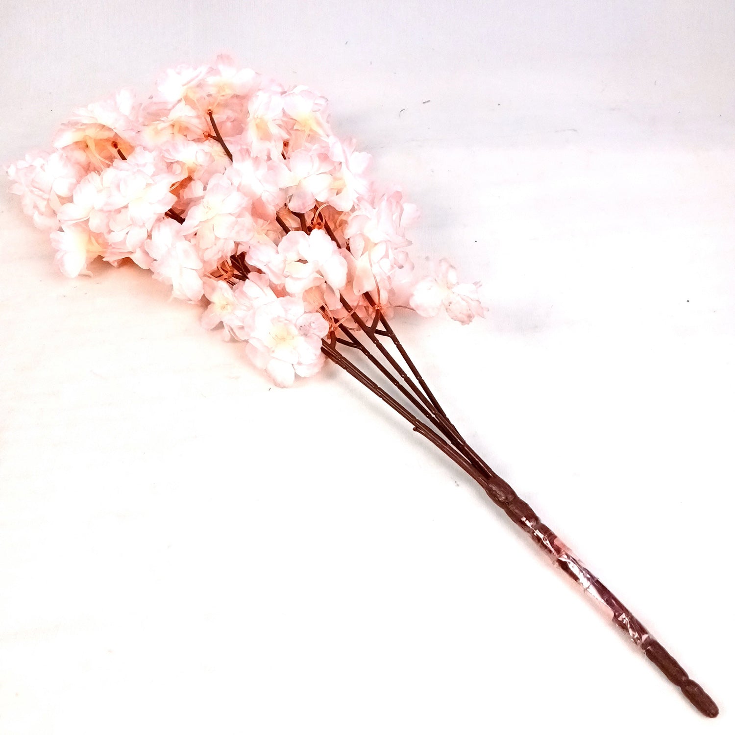Artificial Flower Cherry Blossom Bouquets | Faux Flowers Bunch - for Table Vase, Pot, Home Decor, Living Room, Side Table Centerpiece - 21 Inch - Apkamart #Style_Design 2