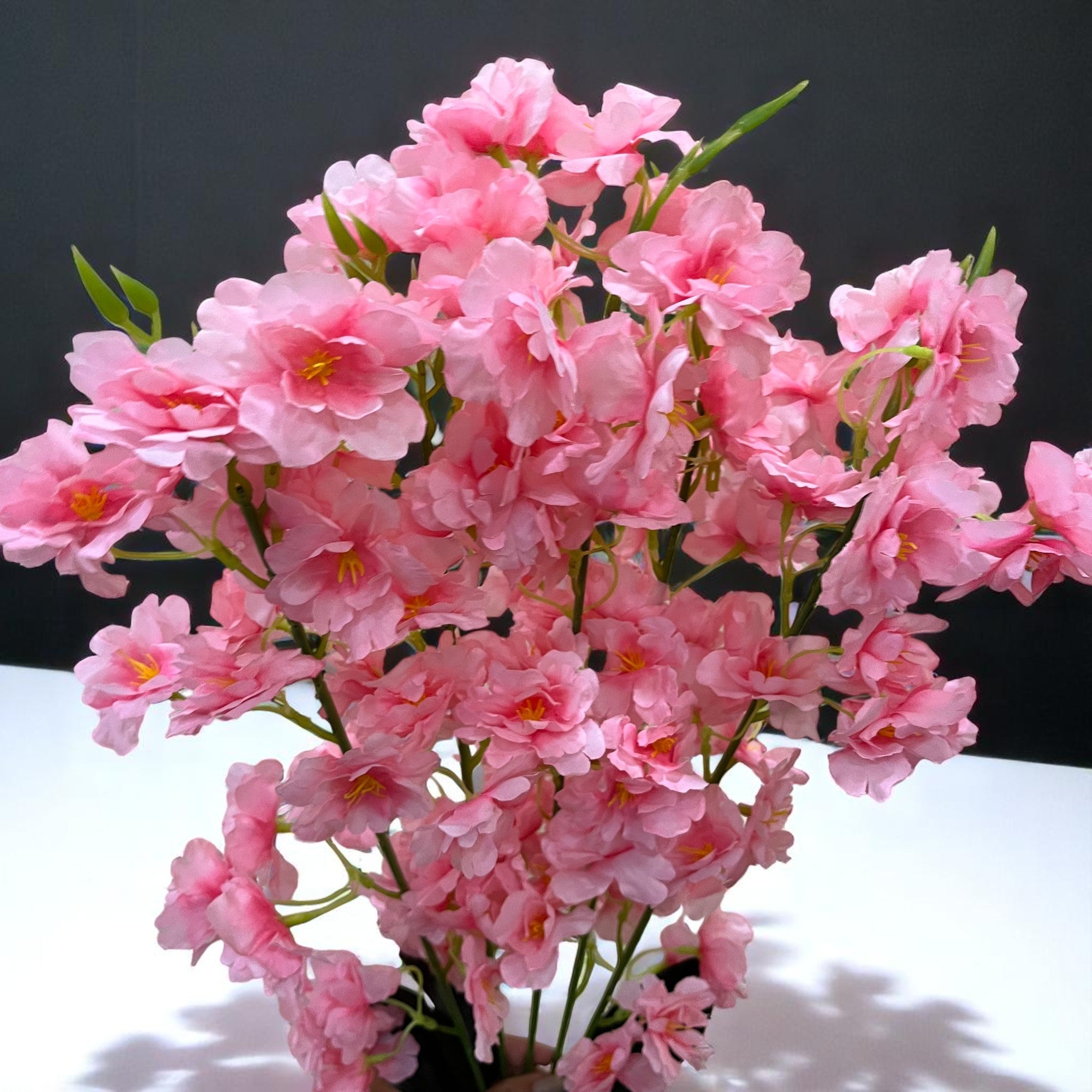 Artificial Flower Orchids Bouquets | Faux Flowers Bunch - for Table Vase, Pot, Home Decor, Living Room, Side Table Centerpiece - 26 Inch - Apkamart #Colour_Pink