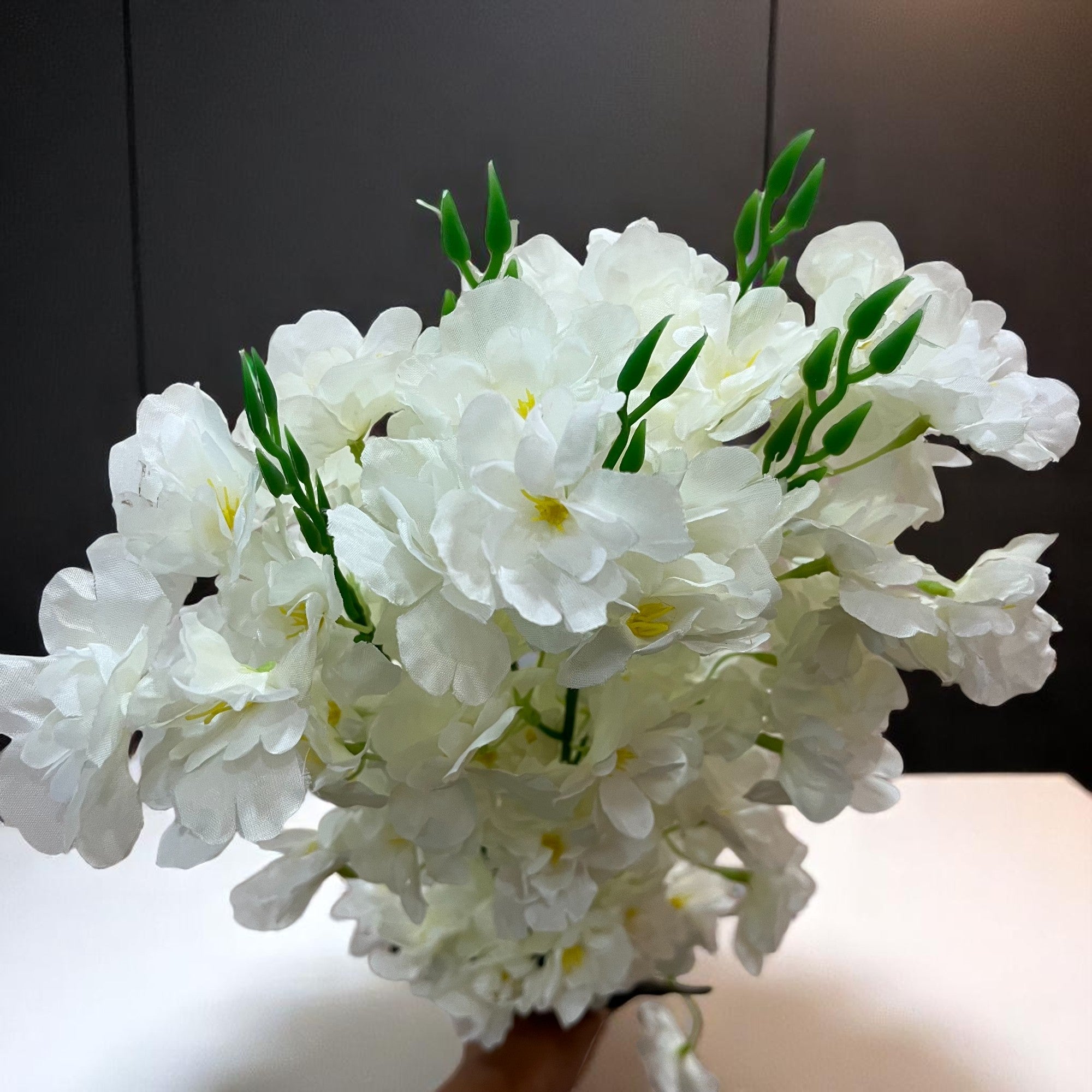 Artificial Flower Orchids Bouquets | Faux Flowers Bunch - for Table Vase, Home Decor, Living Room, Side Table Centerpiece - 26 Inch - Apkamart #Style_Design 2