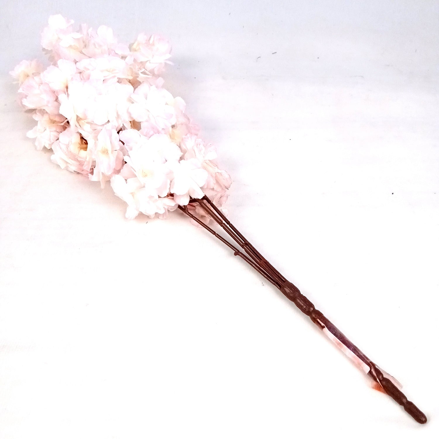 Artificial Flower Cherry Blossom Bouquets | Faux Flowers Bunch - for Table Vase, Pot, Home Decor, Living Room, Side Table Centerpiece - 21 Inch - Apkamart #Style_Design 1