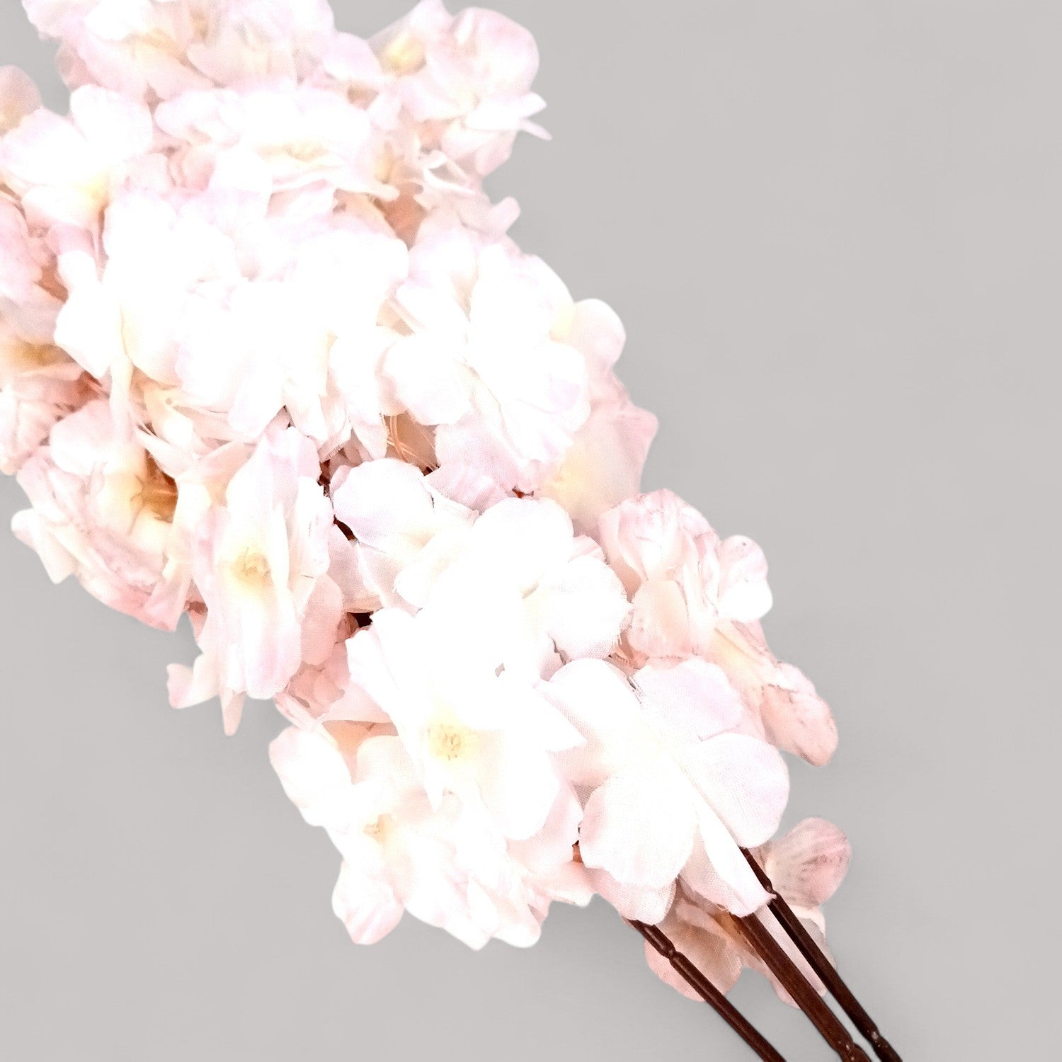 Artificial Flower Cherry Blossom Bouquets | Faux Flowers Bunch - for Table Vase, Pot, Home Decor, Living Room, Side Table Centerpiece - 21 Inch - Apkamart #Style_Design 1