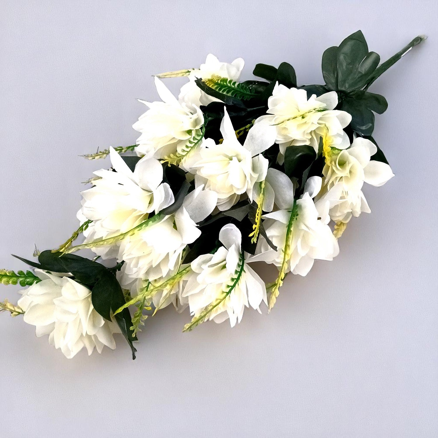Artificial Plant Flowers Bunches for Vase Pot | Faux Flowers Stick - for Home Decor Living Room Side Table Centerpiece - 27 Inch - Apkamart #Colour_White
