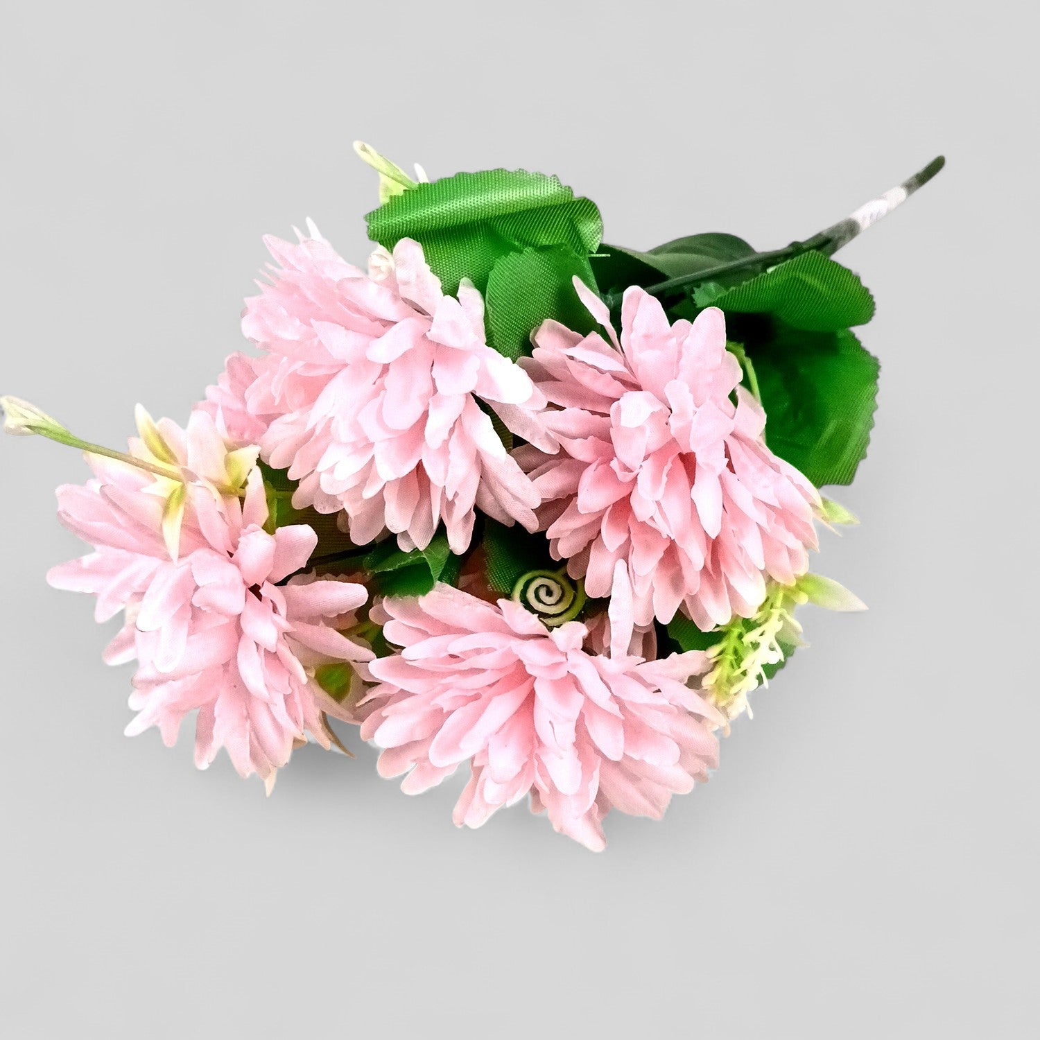 Artificial Flowers Dahlia Bunches for Vase Pot | Faux Flowers Stick - for Home Decor, Living Room, Wedding & Party Decoration (Vase Not Included) - 14 Inch - Apkamart #Colour_Pink