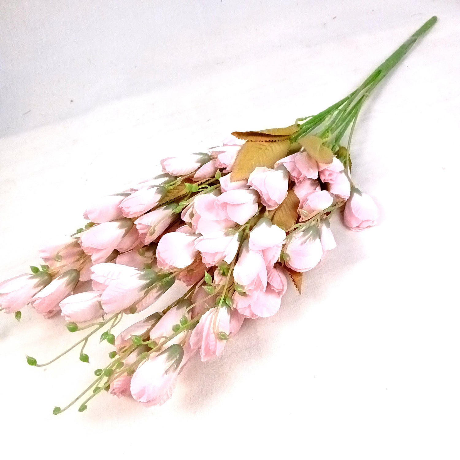 Artificial Flower Tulips Bouquet | Faux Flowers Bunch - for Table Vase, Pot, Home Decor, Living Room, Side Table Centerpiece - 27 Inch - Apkamart #Colour_Pink