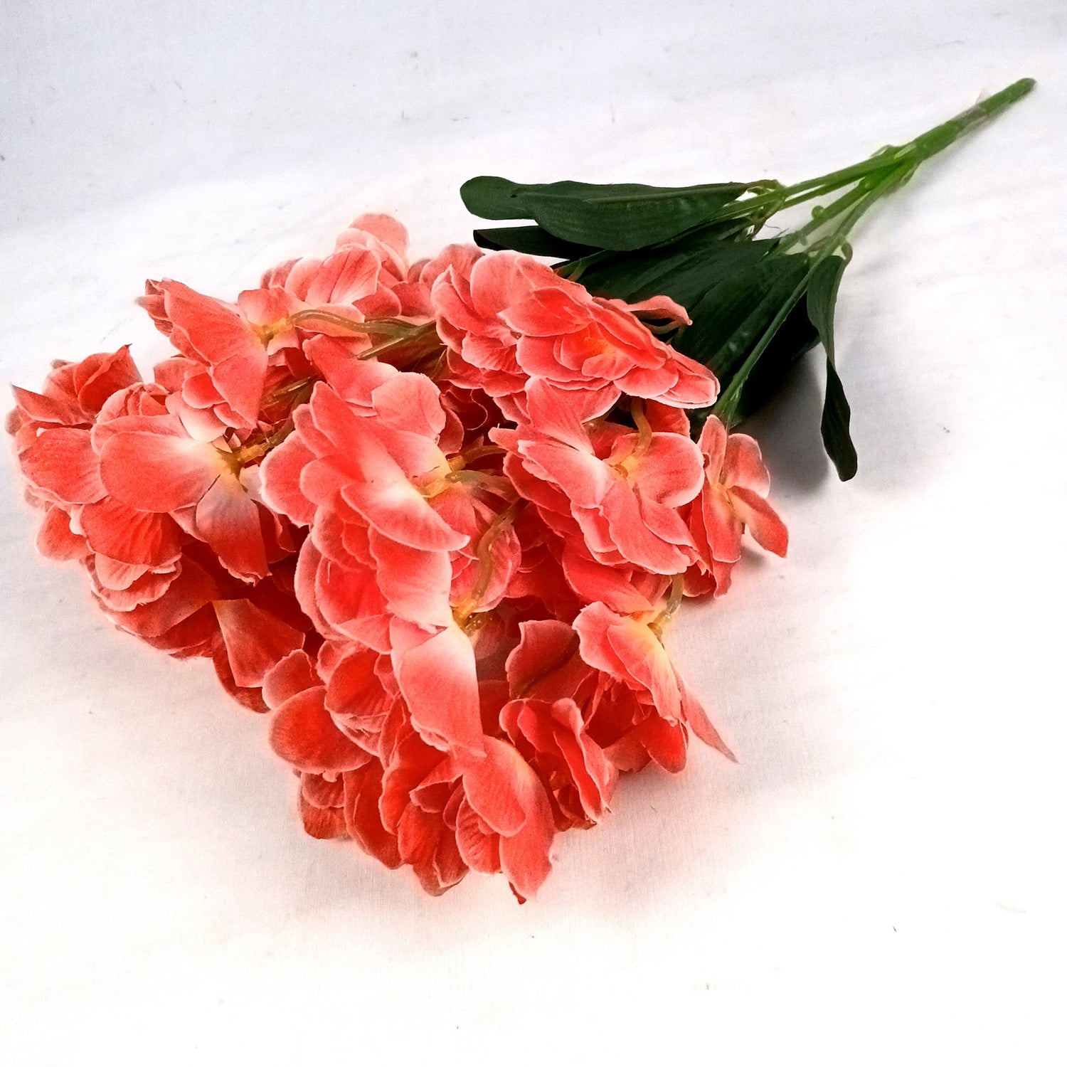 Artificial Orchids Flower Bouquets | Fake Flowers Bunch - For Vase, Pot, Home, Bedroom, Balcony, Office Corner, Living Room - 22 Inch - Apkamart #Colour_Red