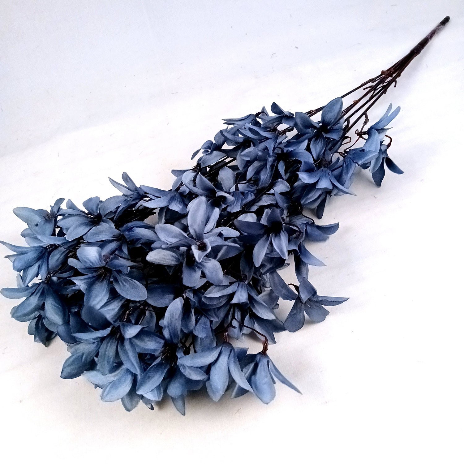 Artificial Flowers | Faux Flowers Bunch - for Home Decor, Living Room, Side Table, Centerpiece - 29 Inch - Apkamart #Colour_Blue