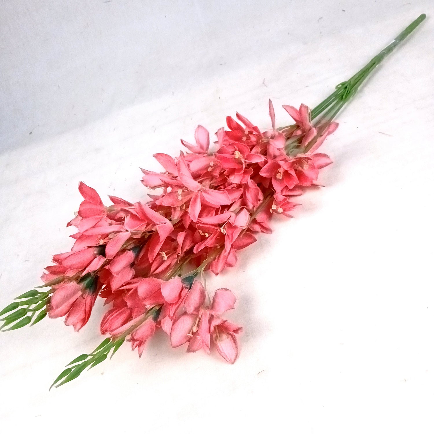 Artificial Flowers Gladiolus Bunches for Vase Pot | Faux Flowers Stem - for Home Decor Living Room Side Table - 26 Inch - Apkamart #Colour_Pink