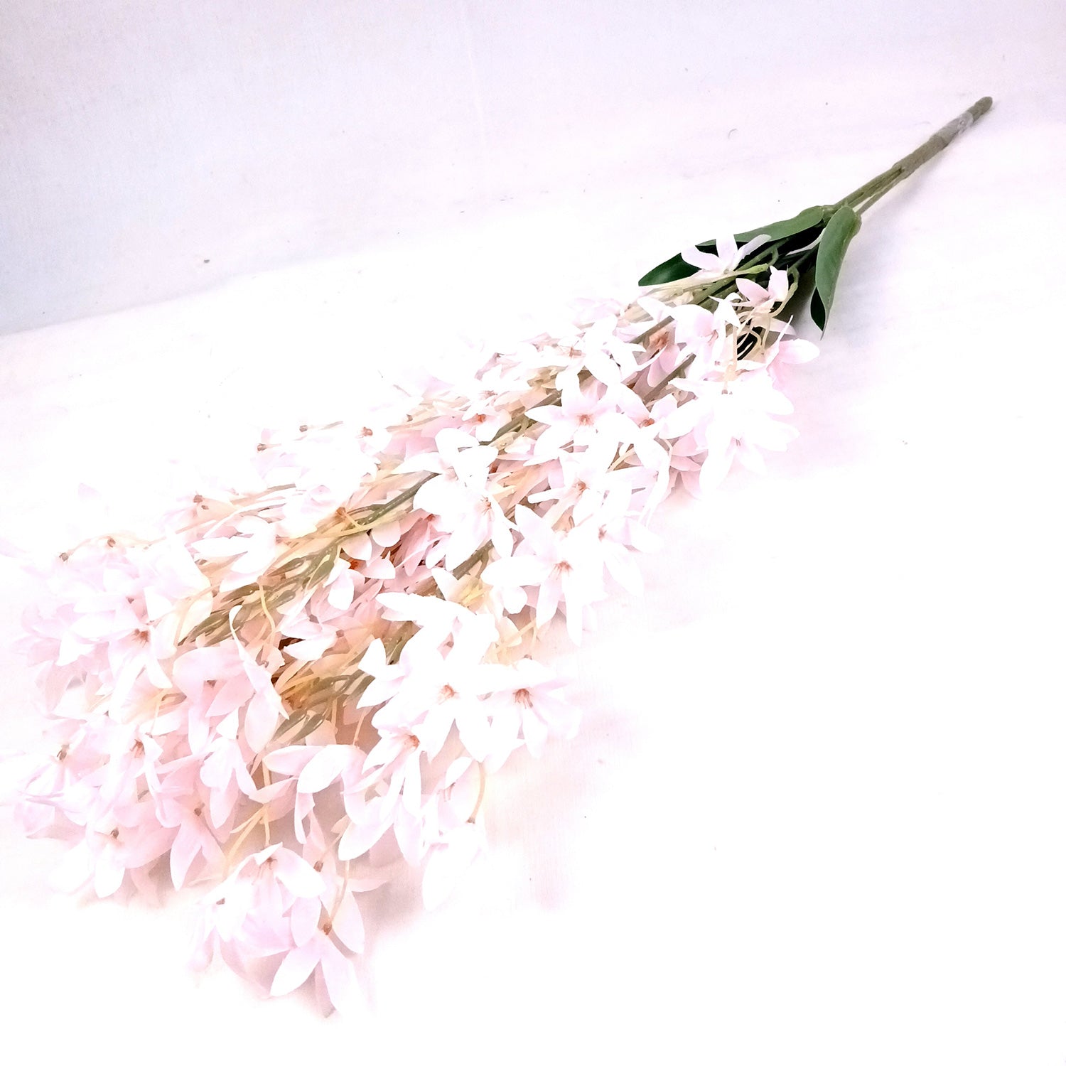 Artificial Orchids Flower Bouquets | Fake Flowers Bunch - For Vase, Pot, Home, Bedroom, Balcony, Office Corner, Living Room - 28 Inch - Apkamart #Colour_Pink