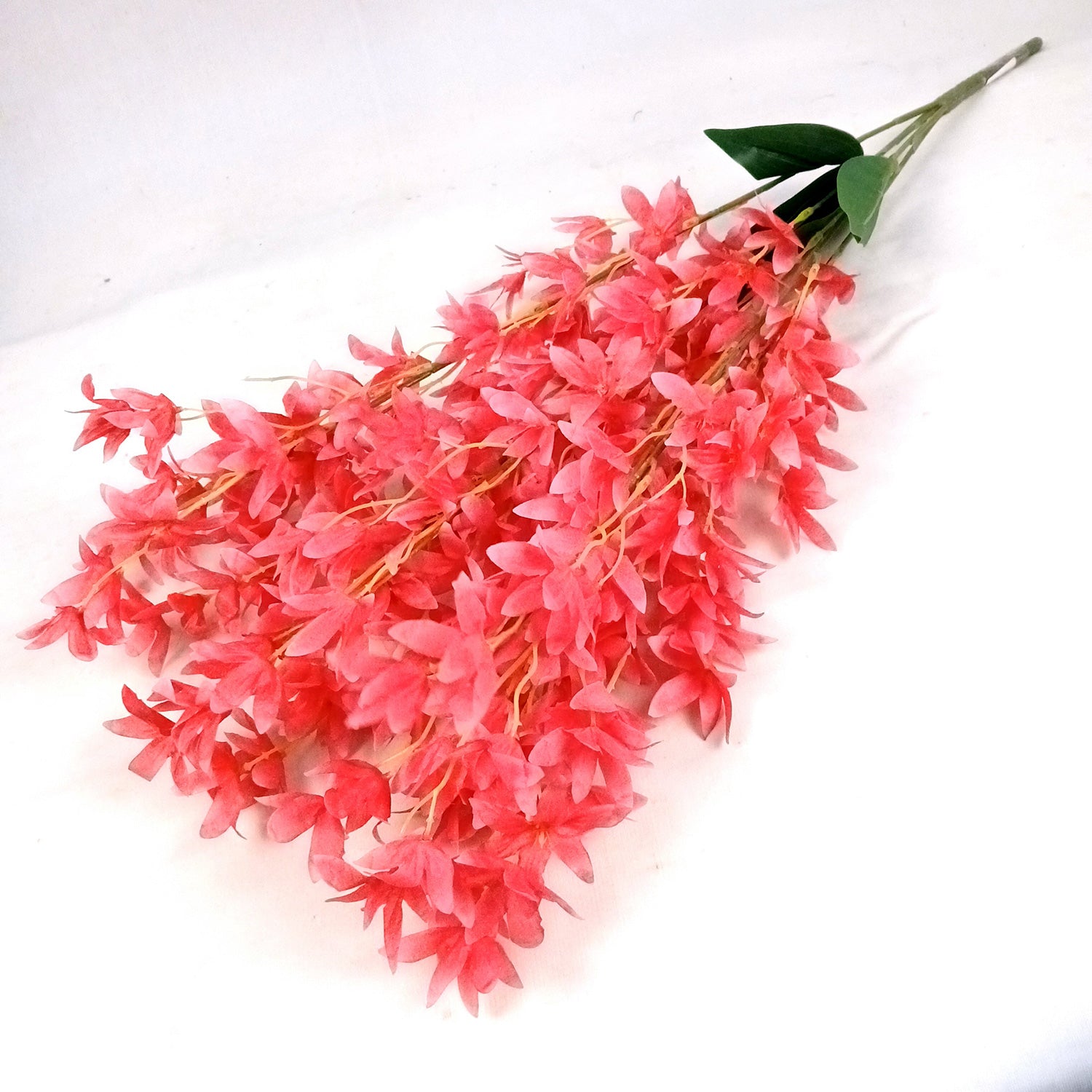 Artificial Orchids Flower Bouquets | Fake Flowers Bunch - For Vase, Pot, Home, Bedroom, Balcony, Office Corner, Living Room - 28 Inch - Apkamart #Colour_Pink