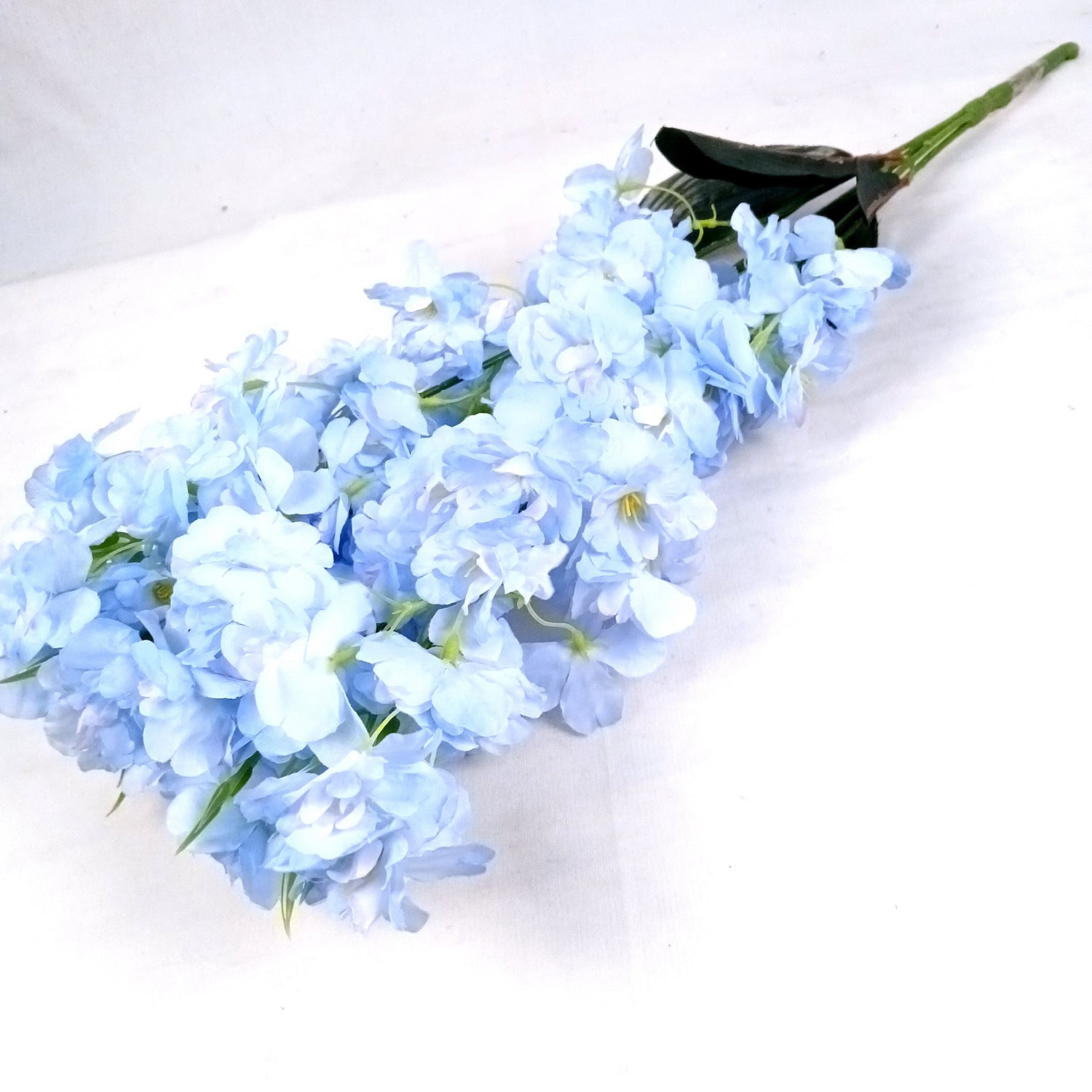 Artificial Flower Orchids Bouquets | Faux Flowers Bunch - for Table Vase, Pot, Home Decor, Living Room, Side Table Centerpiece - 26 Inch - Apkamart #Colour_Blue