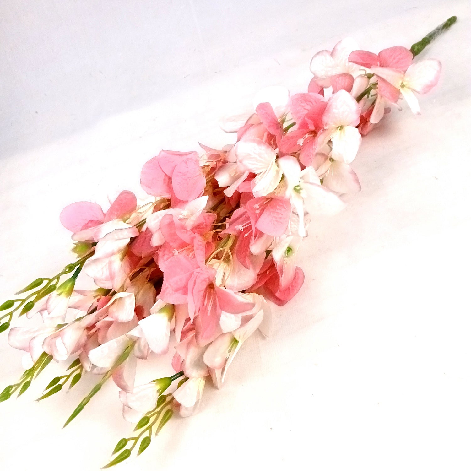 Artificial Flower Bouquet | Fake Orchids Flowers Bunch - For Vase, Pot, Home, Bedroom, Balcony, Office Corner - 26 Inch - Apkamart #Colour_Multicolor