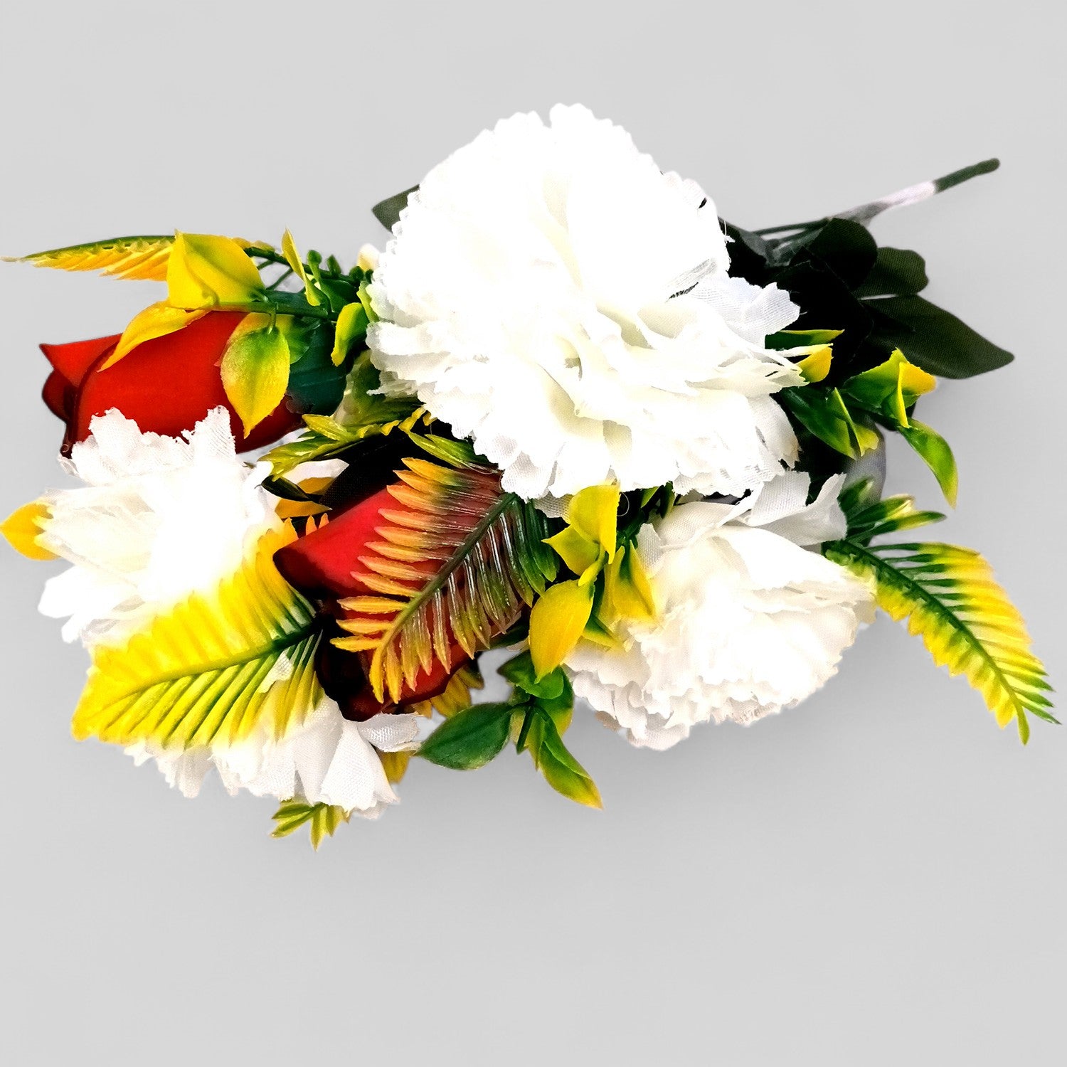 Artificial Flowers Bunches for Vase Pot | Faux Flowers Stem - for Home Decor, Living Room, Office & Festivals Decoration (Vase Not Included) - 13 Inch - Apkamart