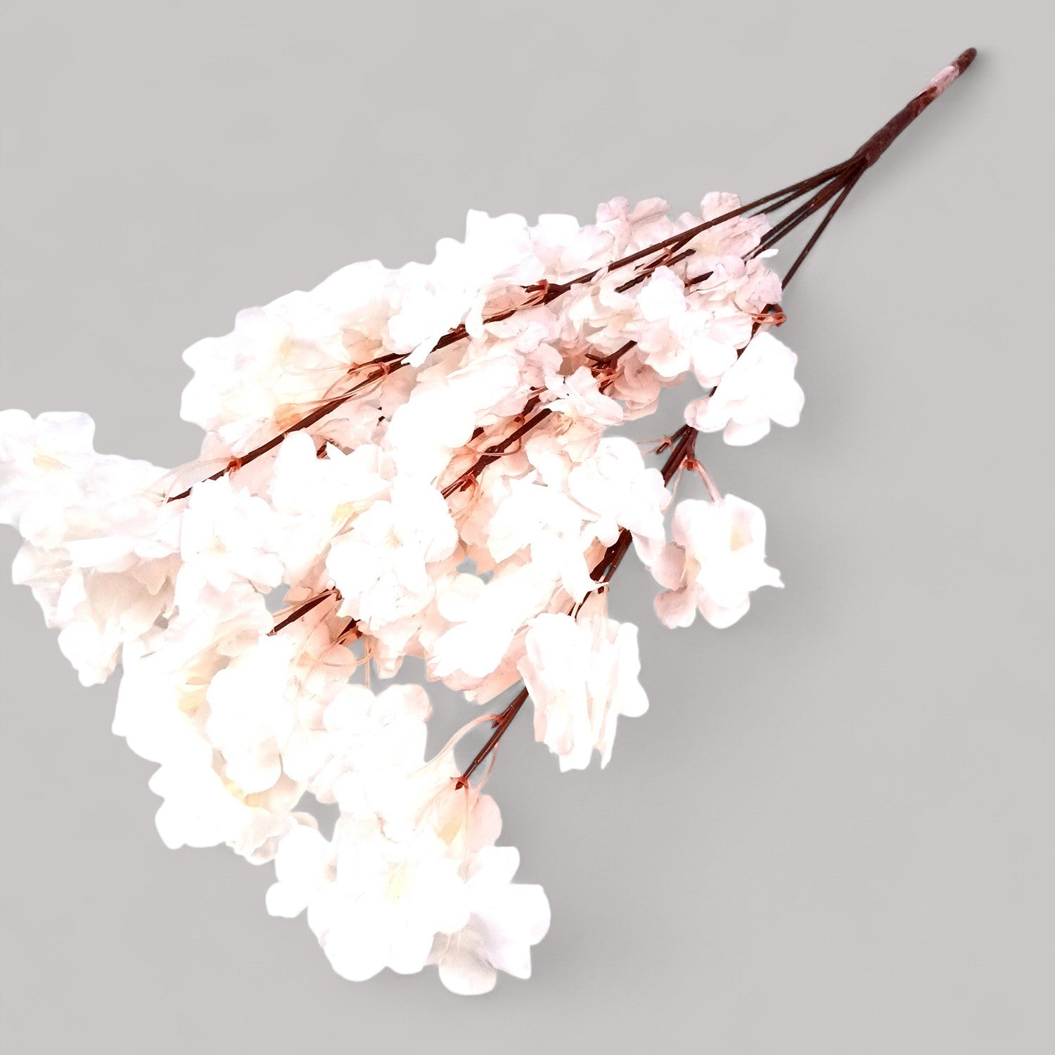 Artificial Flower Bouquets - Cherry Blossom | Faux Flowers Sticks / Bunch - for Table Vase, Home Decor, Living Room, Side Table Centerpiece - 21 Inch - Apkamart #Style_Design 1